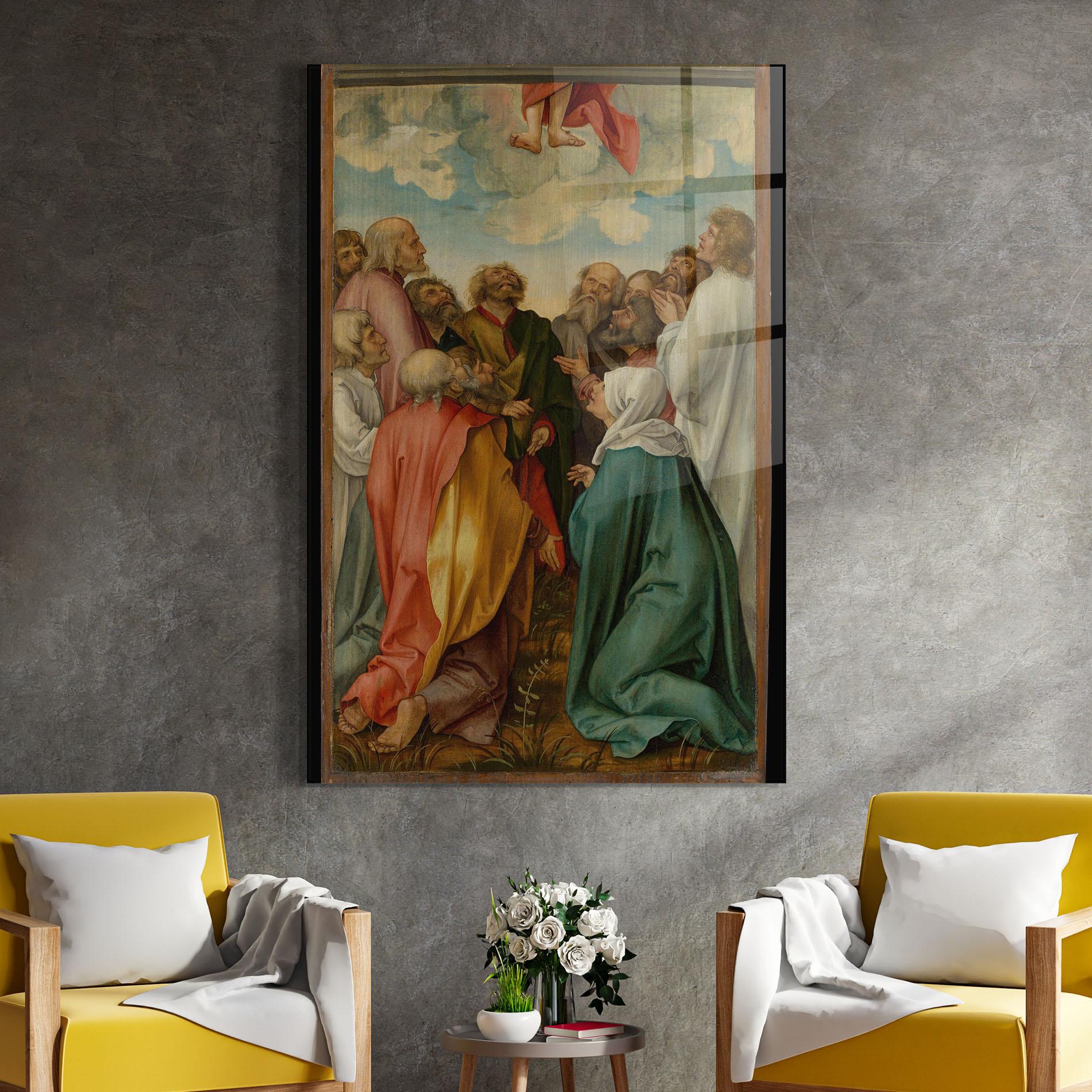 Tablou Sticla Falling From Sky mockup 4