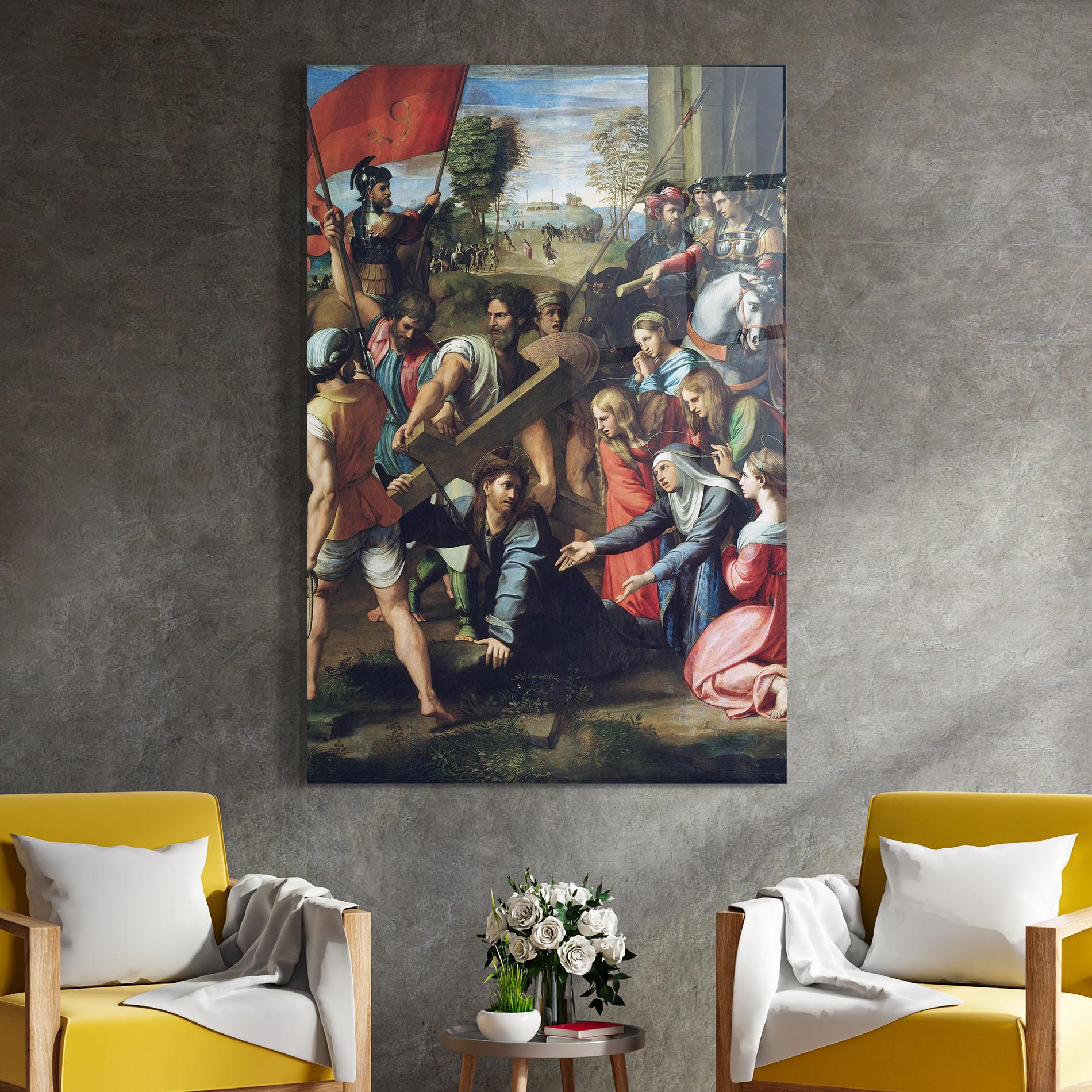 Tablou Sticla Taking The Cross mockup 4