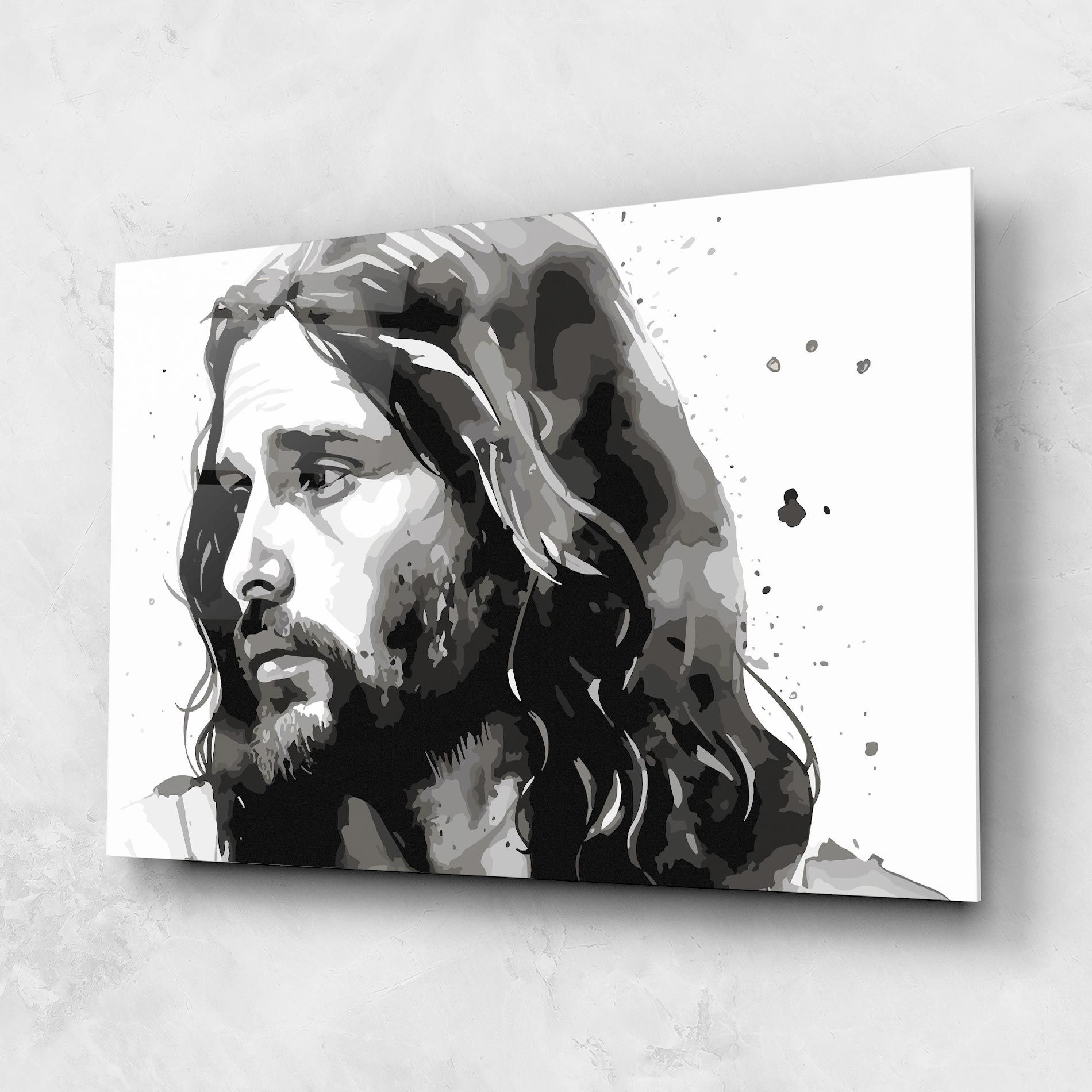 Jesus Watercolor mockup 1