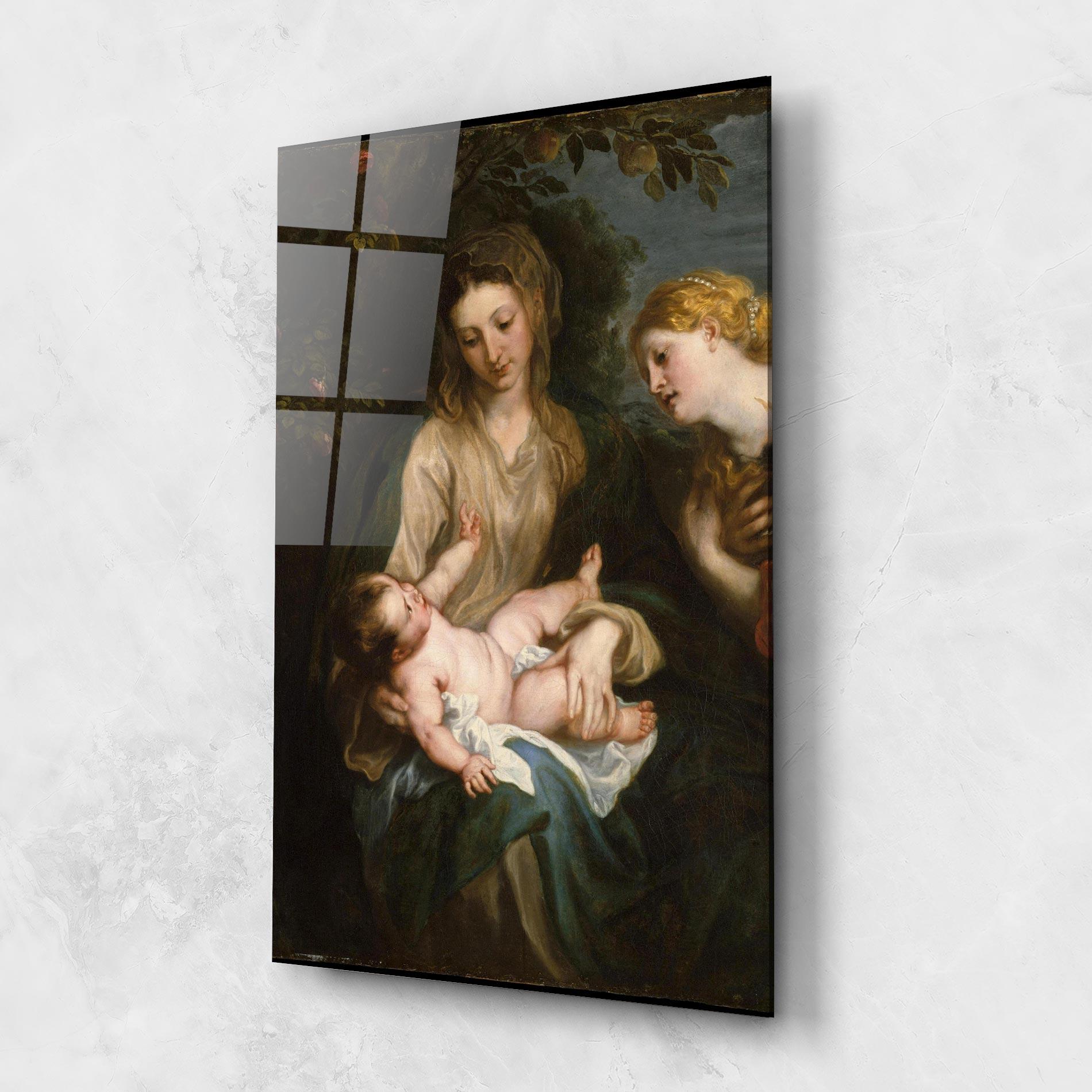 Tablou Sticla Looking At Baby mockup 1