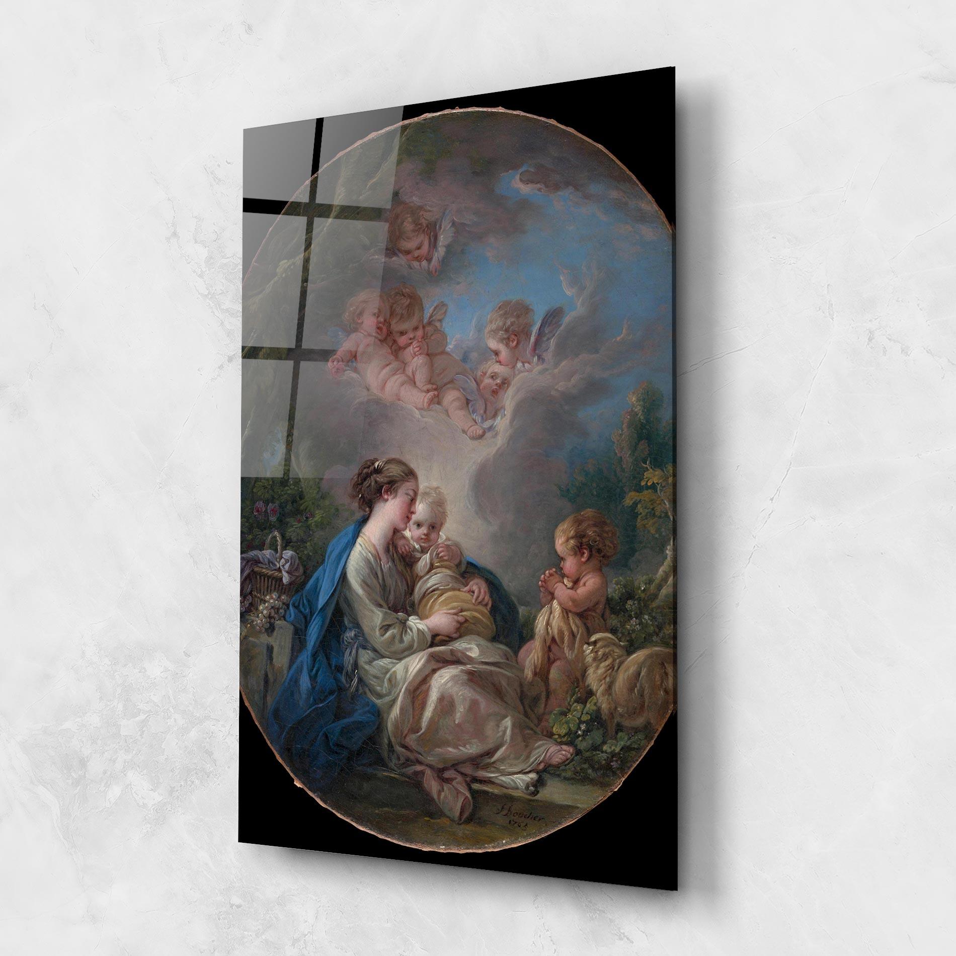 Tablou Sticla Religious Circle mockup 1