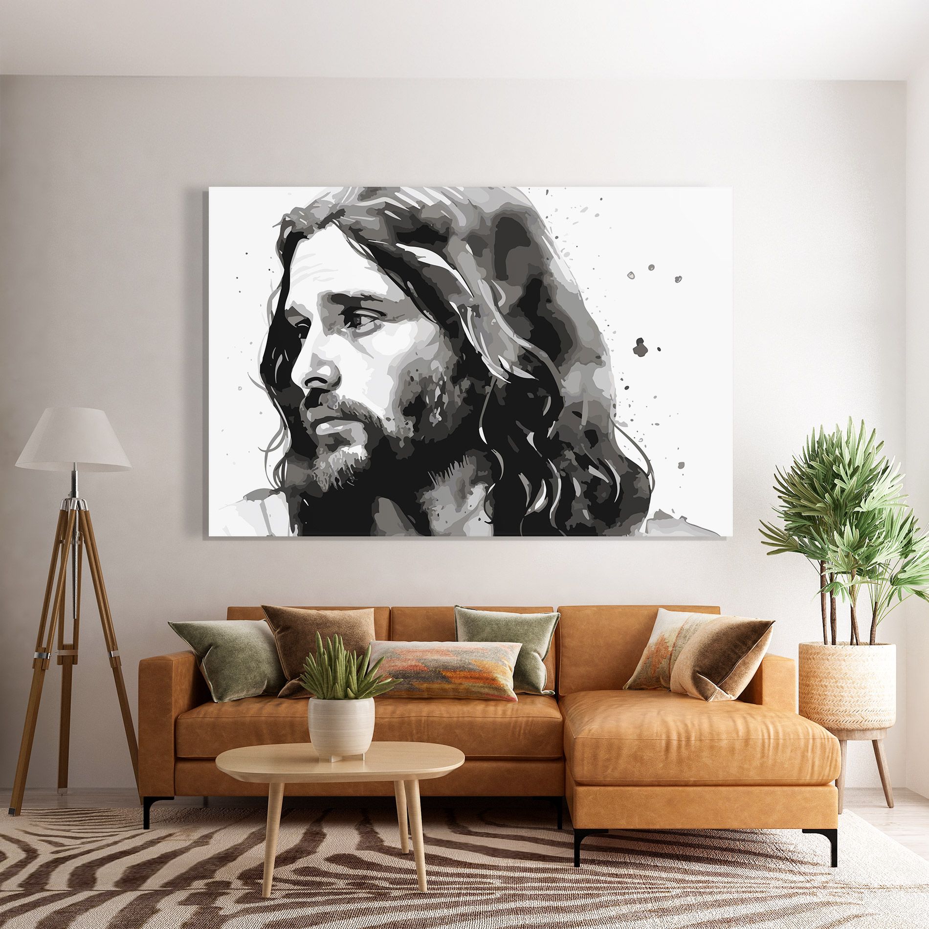 Jesus Watercolor mockup 7