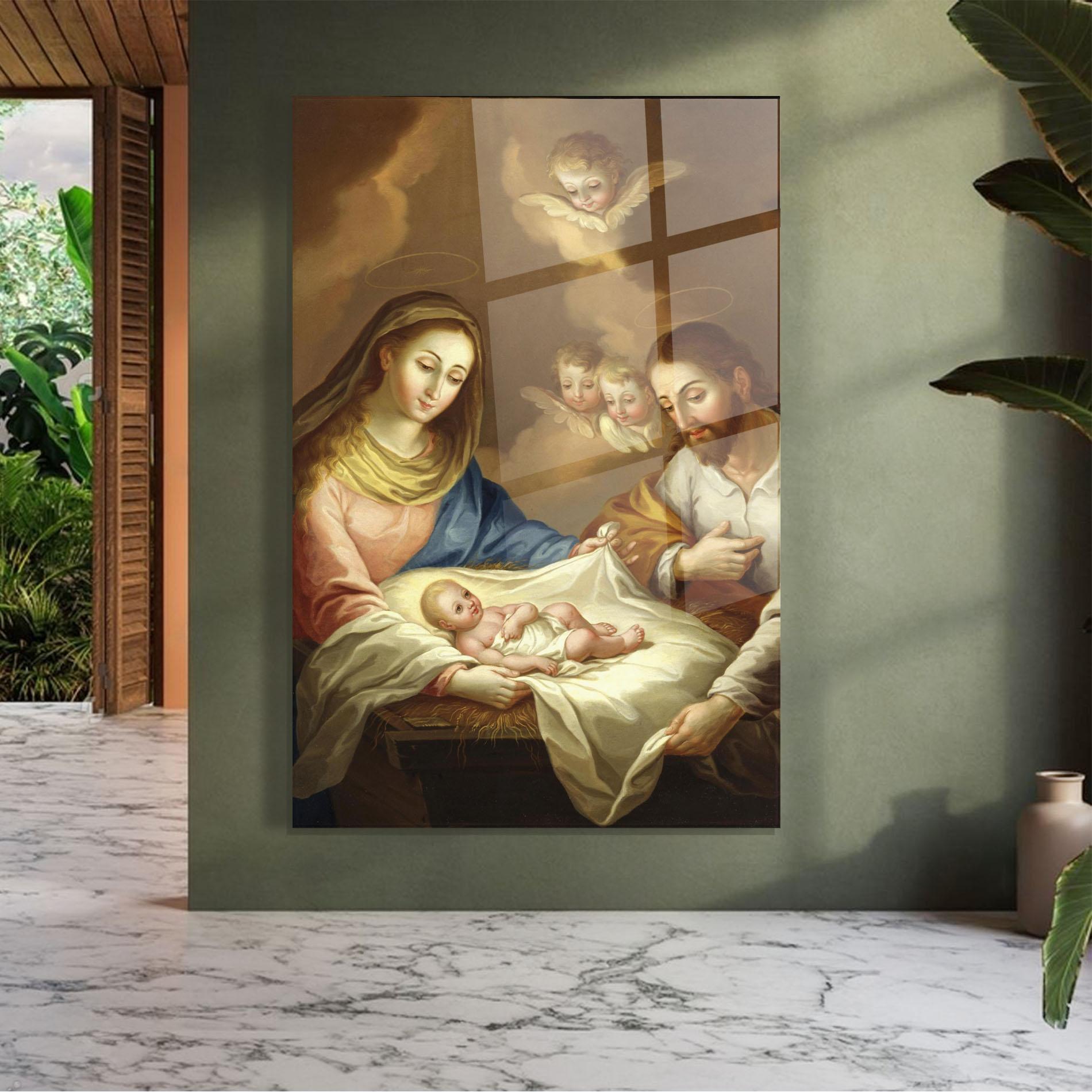 Tablou Sticla Devine Reflection mockup 7