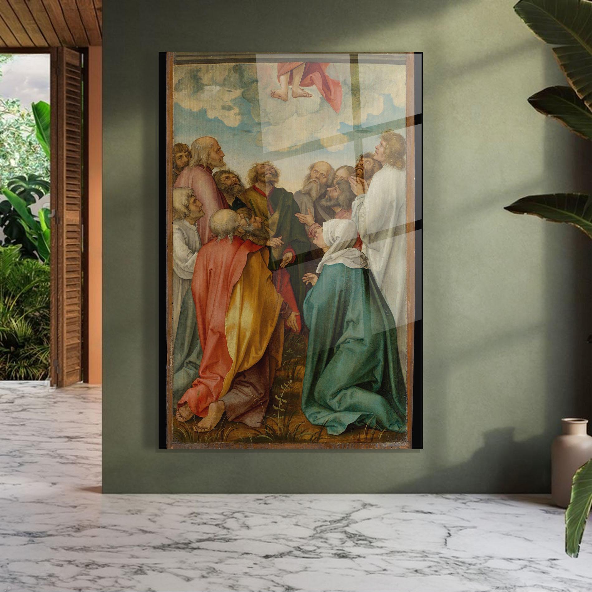 Tablou Sticla Falling From Sky mockup 7