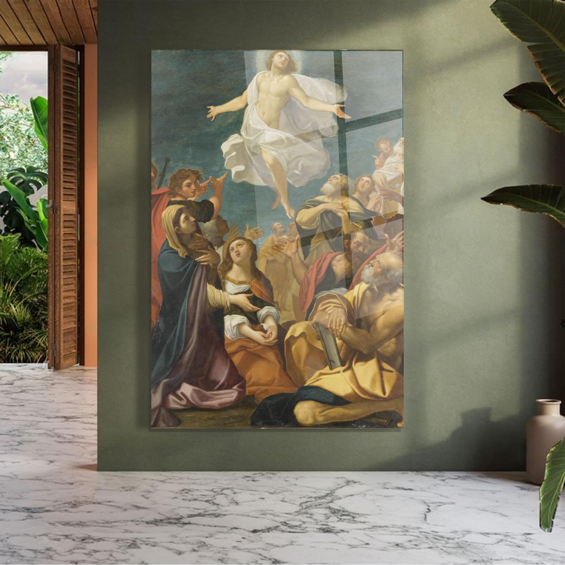 Tablou Sticla Flying Divine Art mockup 7