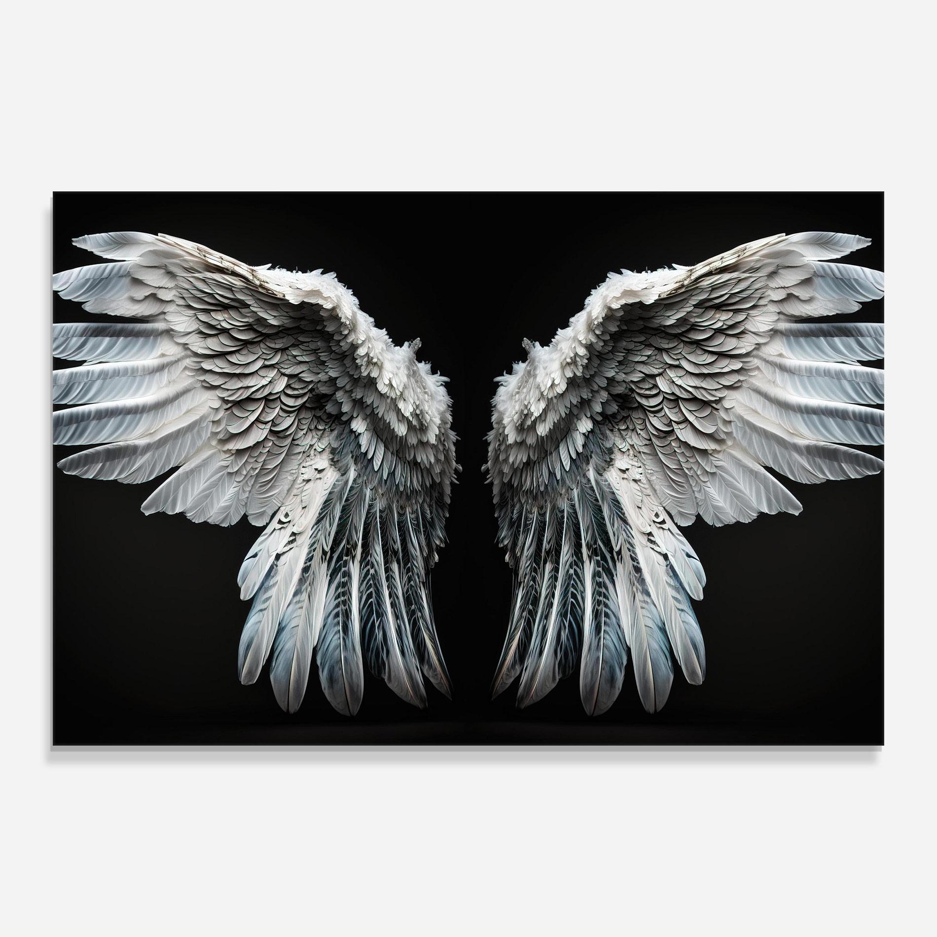 Tablou Sticla Big Angel Wings mockup 0