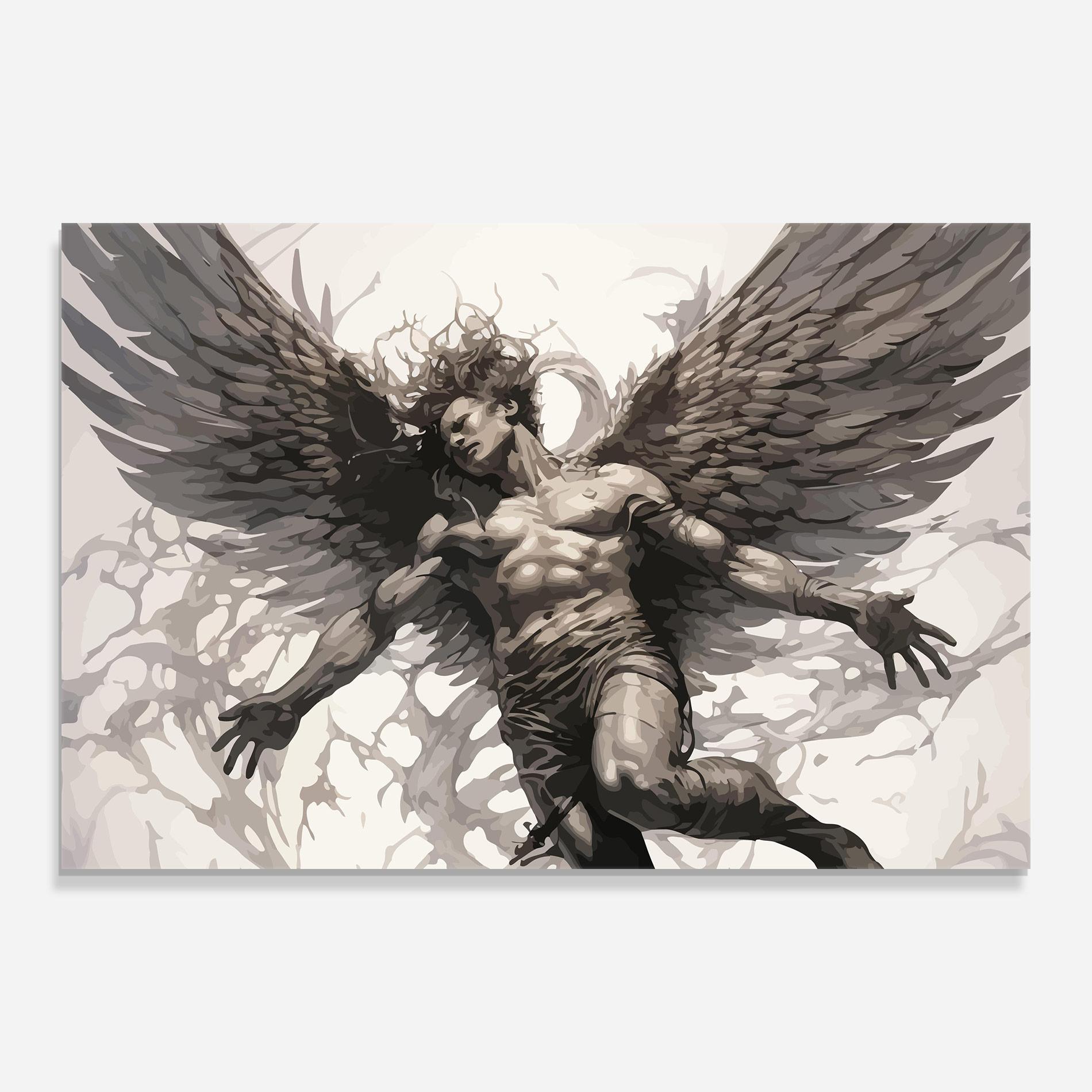 Tablou Sticla Falling Angel mockup 0