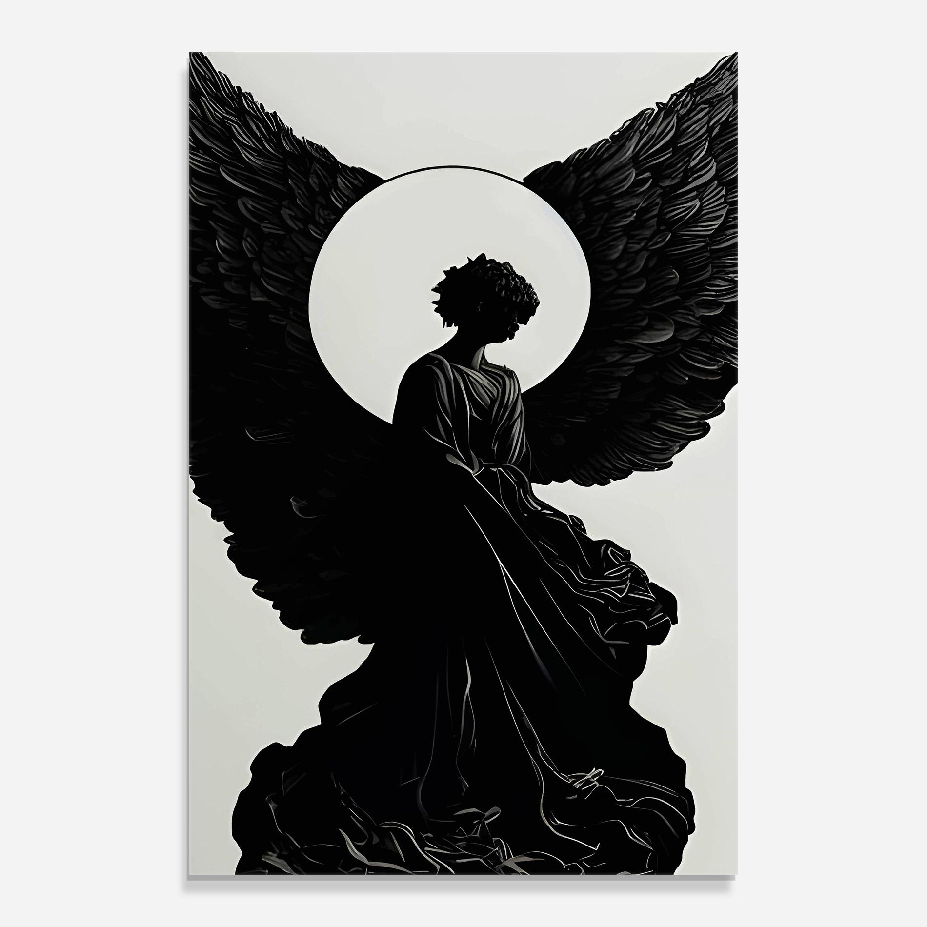 Tablou Sticla Angel Shilouette mockup 0