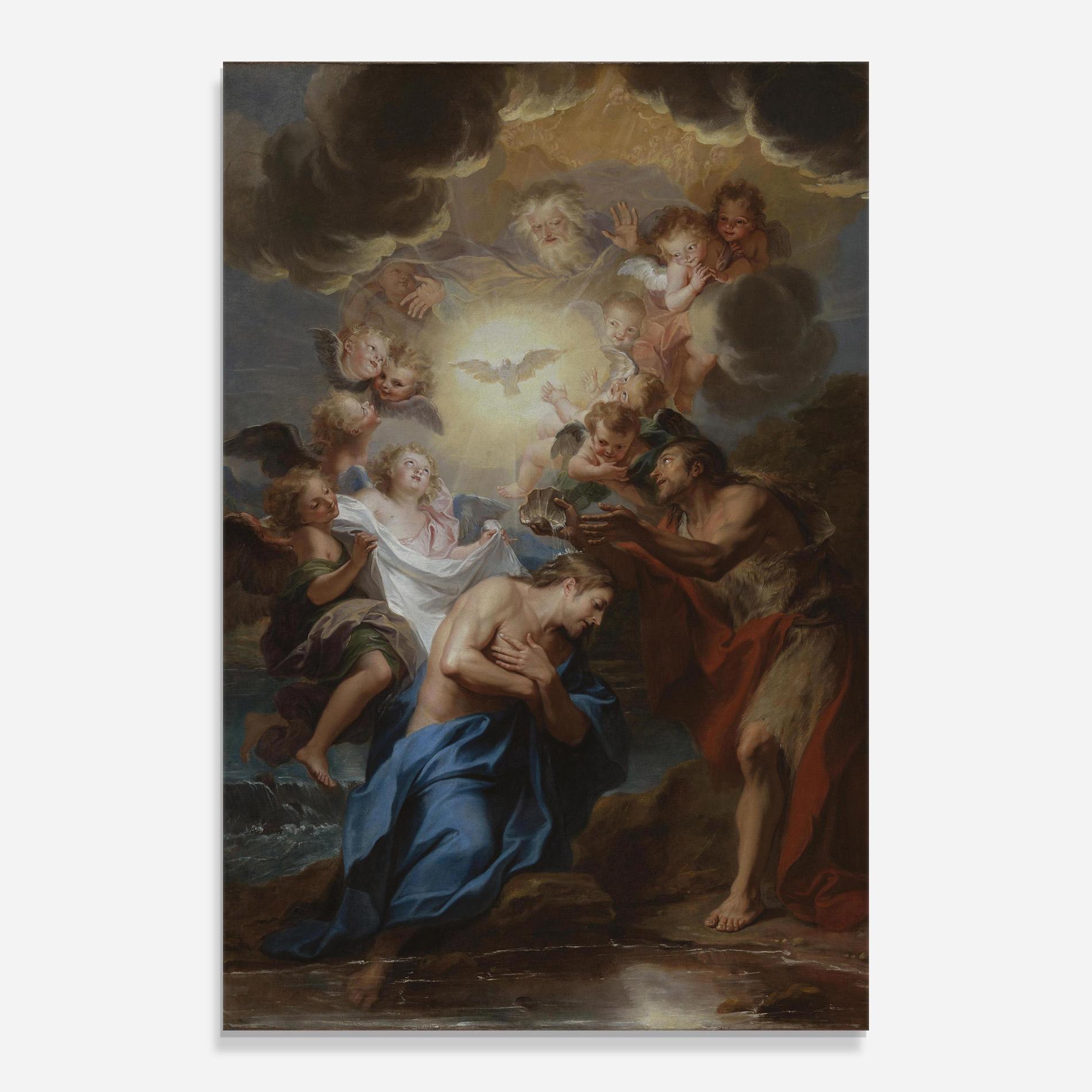 Tablou Sticla Bird Floating mockup 0