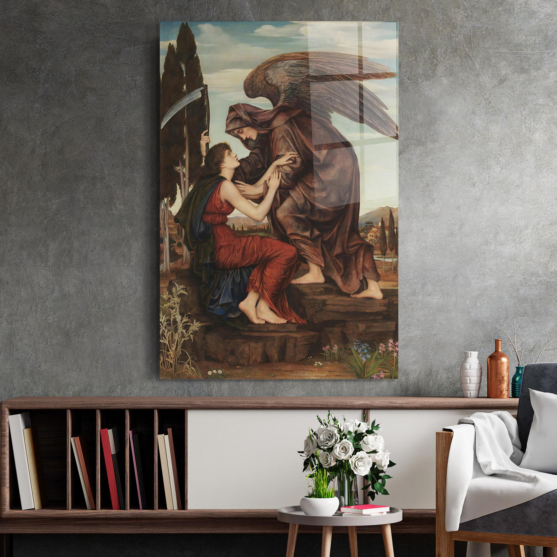 Tablou Sticla Angel Of Death mockup 2