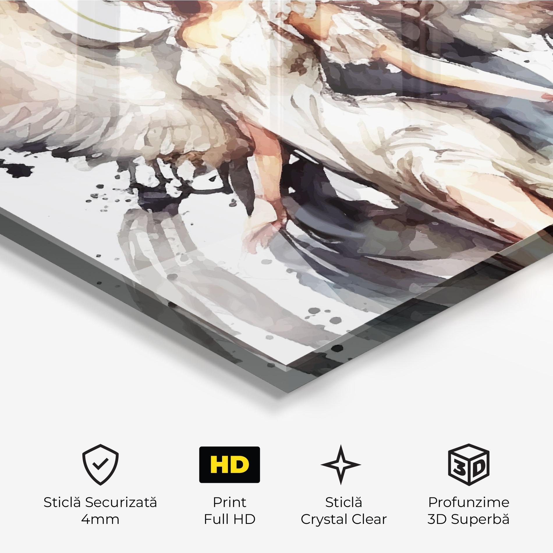 Tablou Sticla Angel Lady mockup 3