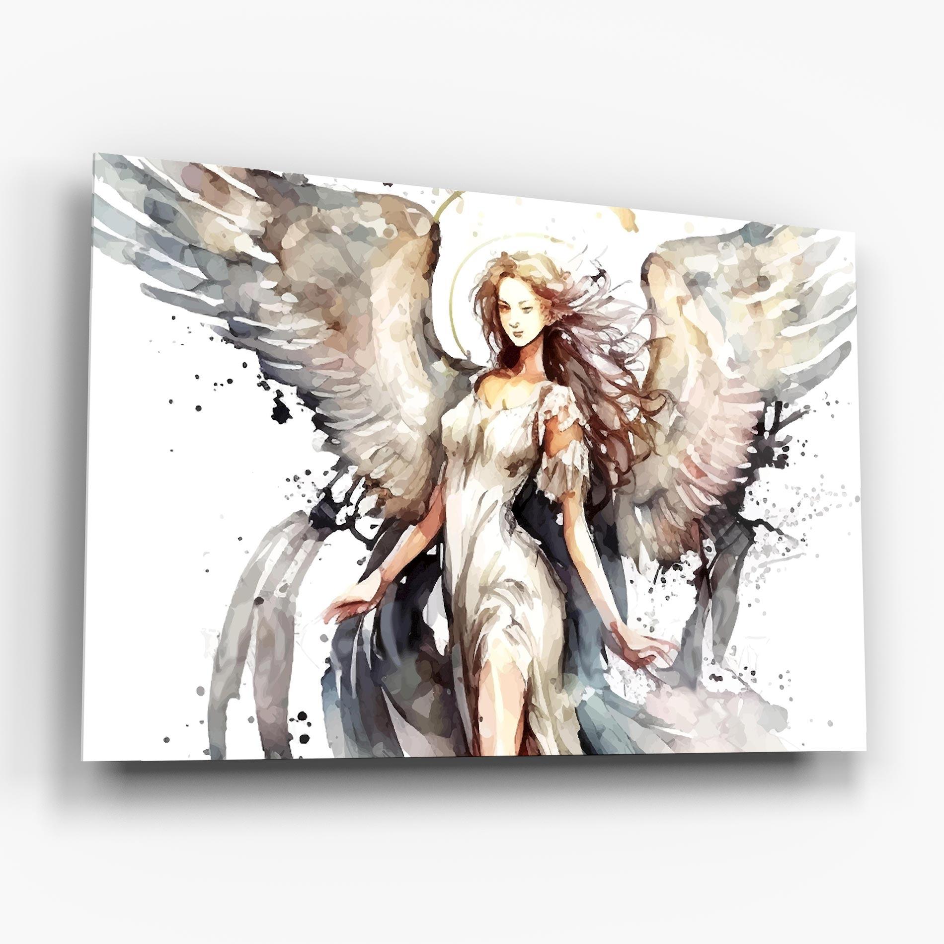 Tablou Sticla Angel Lady mockup 6