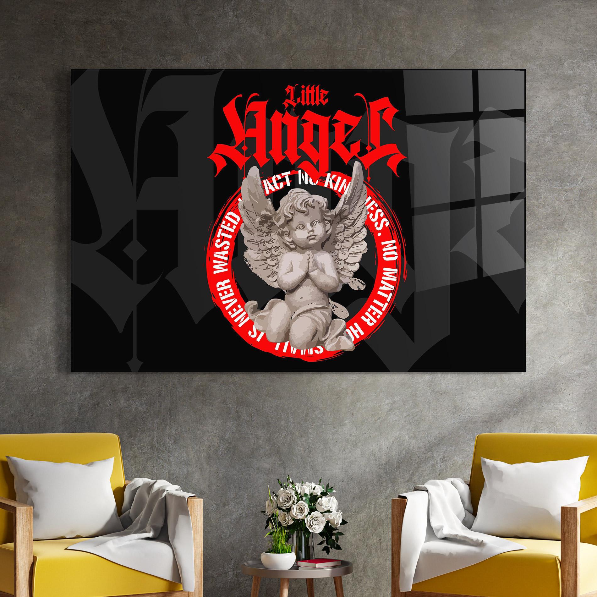 Tablou Sticla Little Angel mockup 4