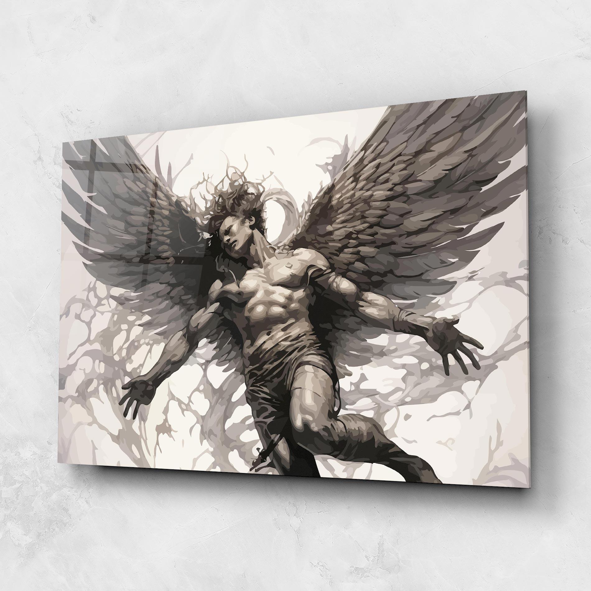 Tablou Sticla Falling Angel mockup 1