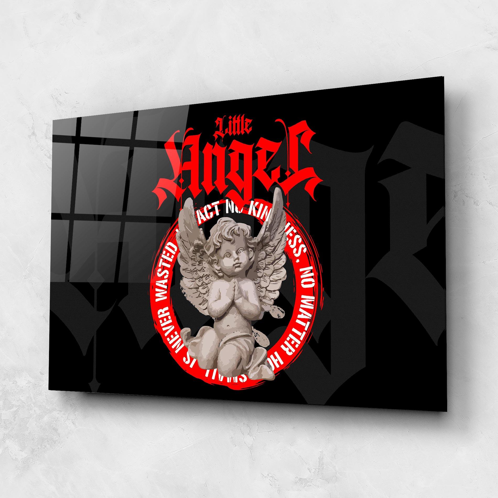 Tablou Sticla Little Angel mockup 1