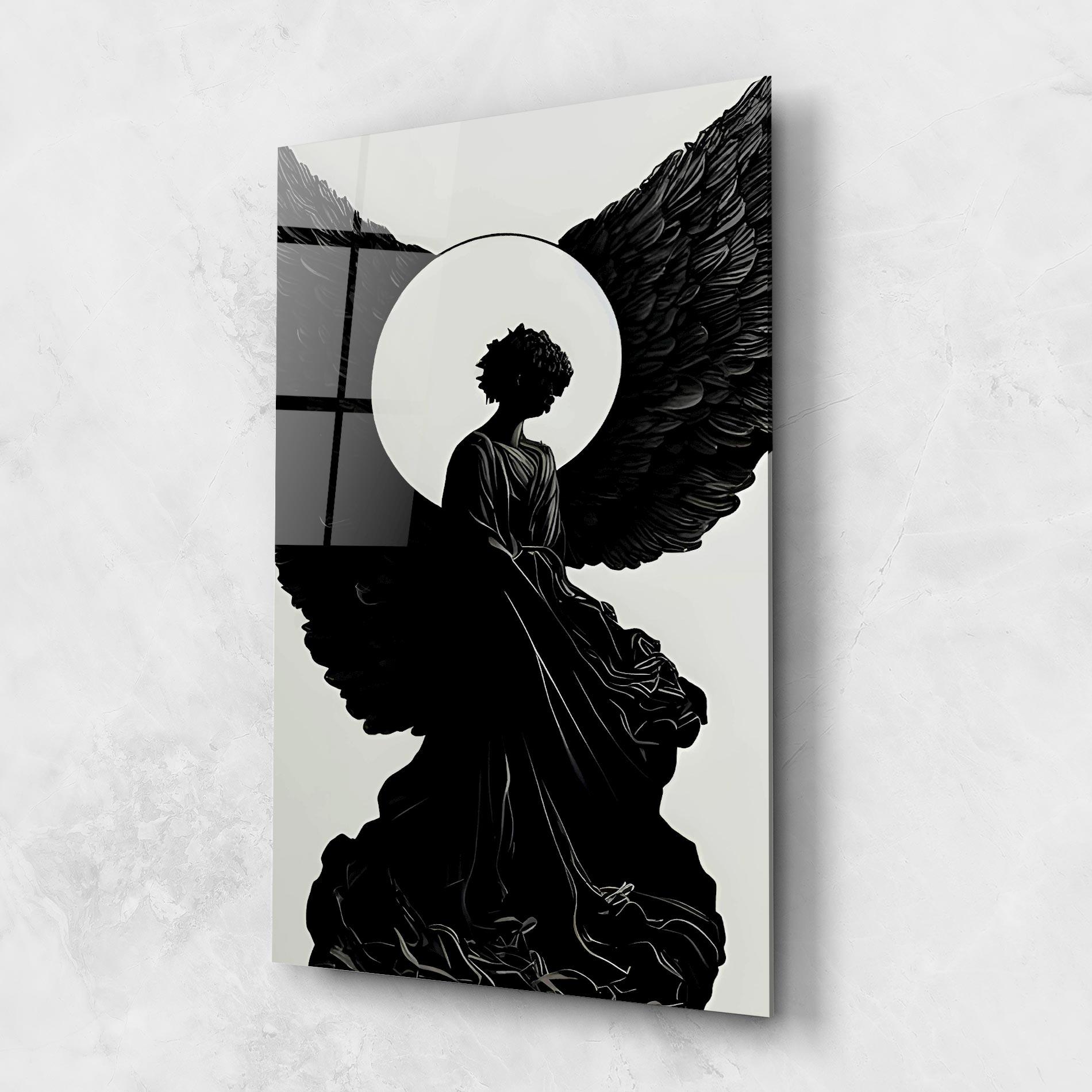 Tablou Sticla Angel Shilouette mockup 1