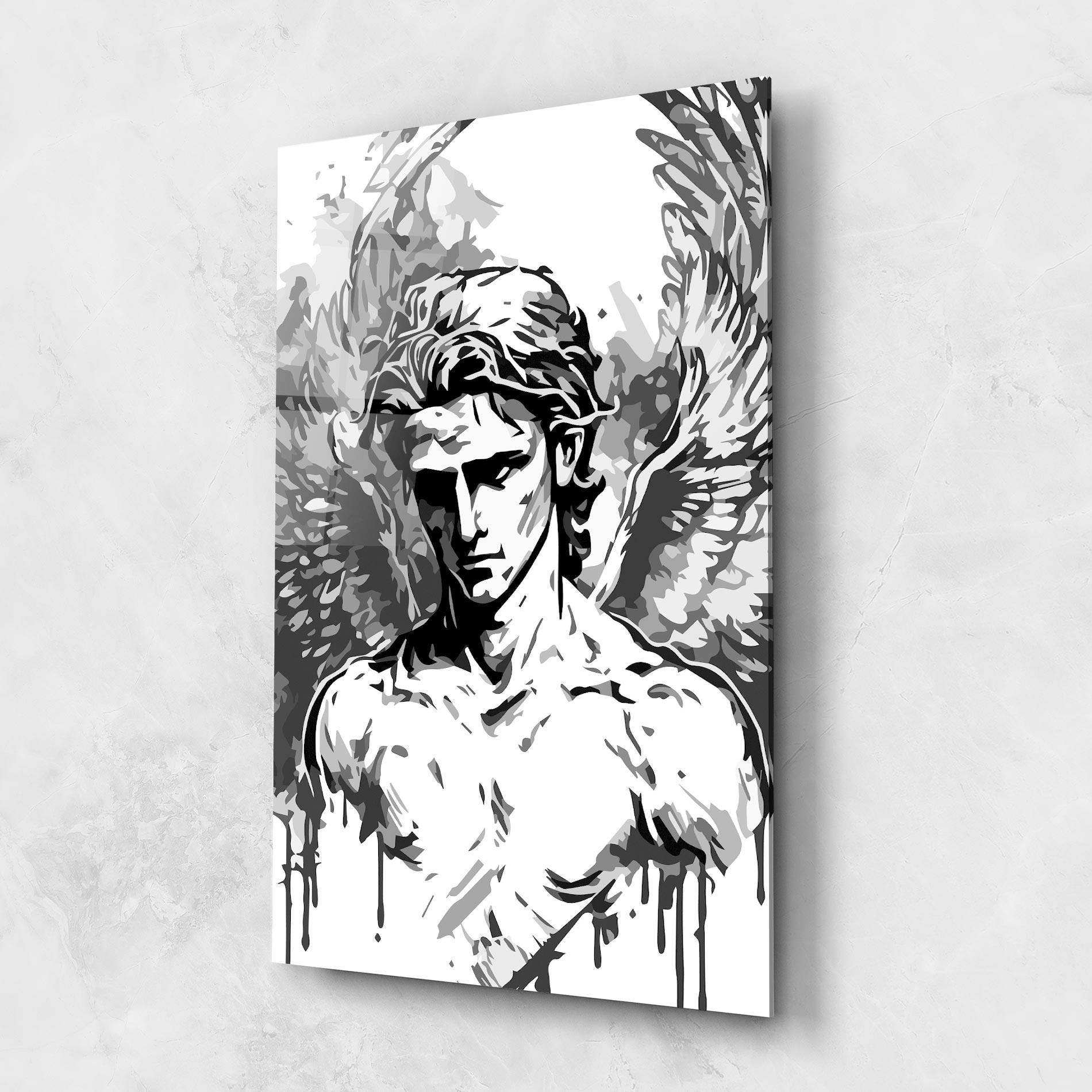 Tablou Sticla Beautiful Angel mockup 1