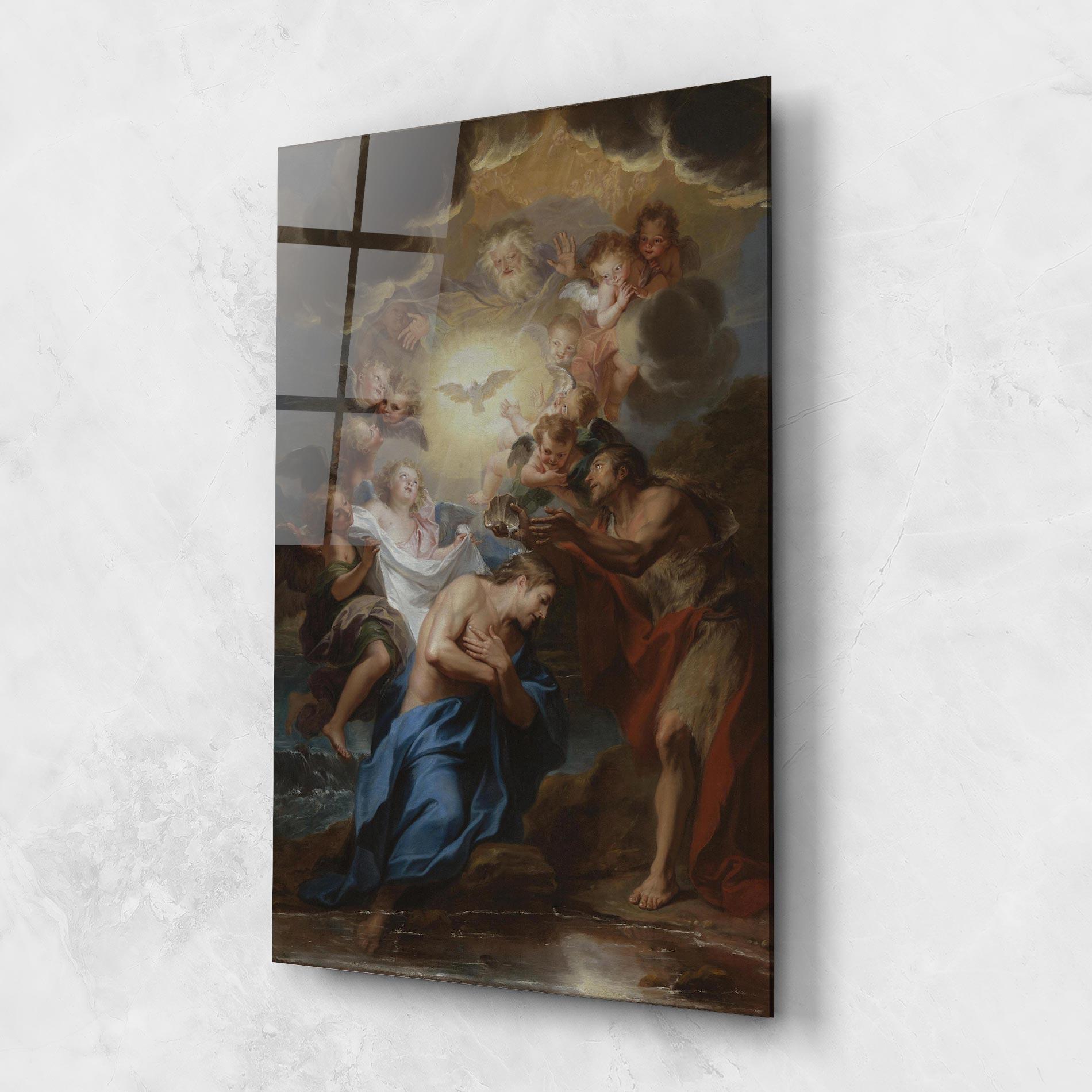 Tablou Sticla Bird Floating mockup 1