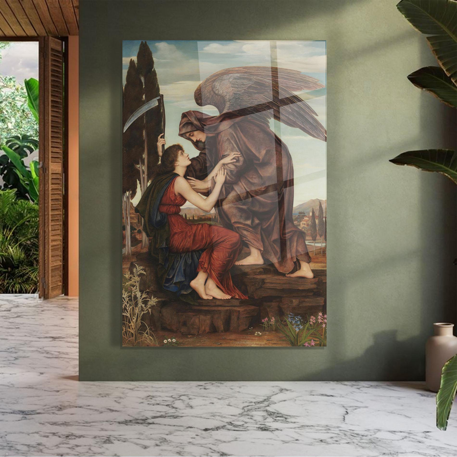 Tablou Sticla Angel Of Death mockup 7