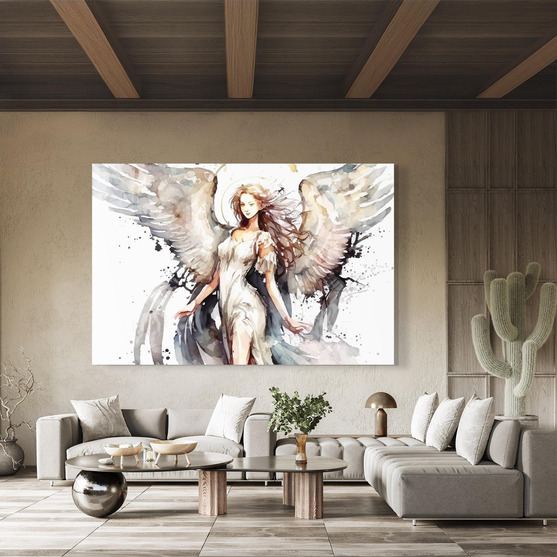 Tablou Sticla Angel Lady mockup 8