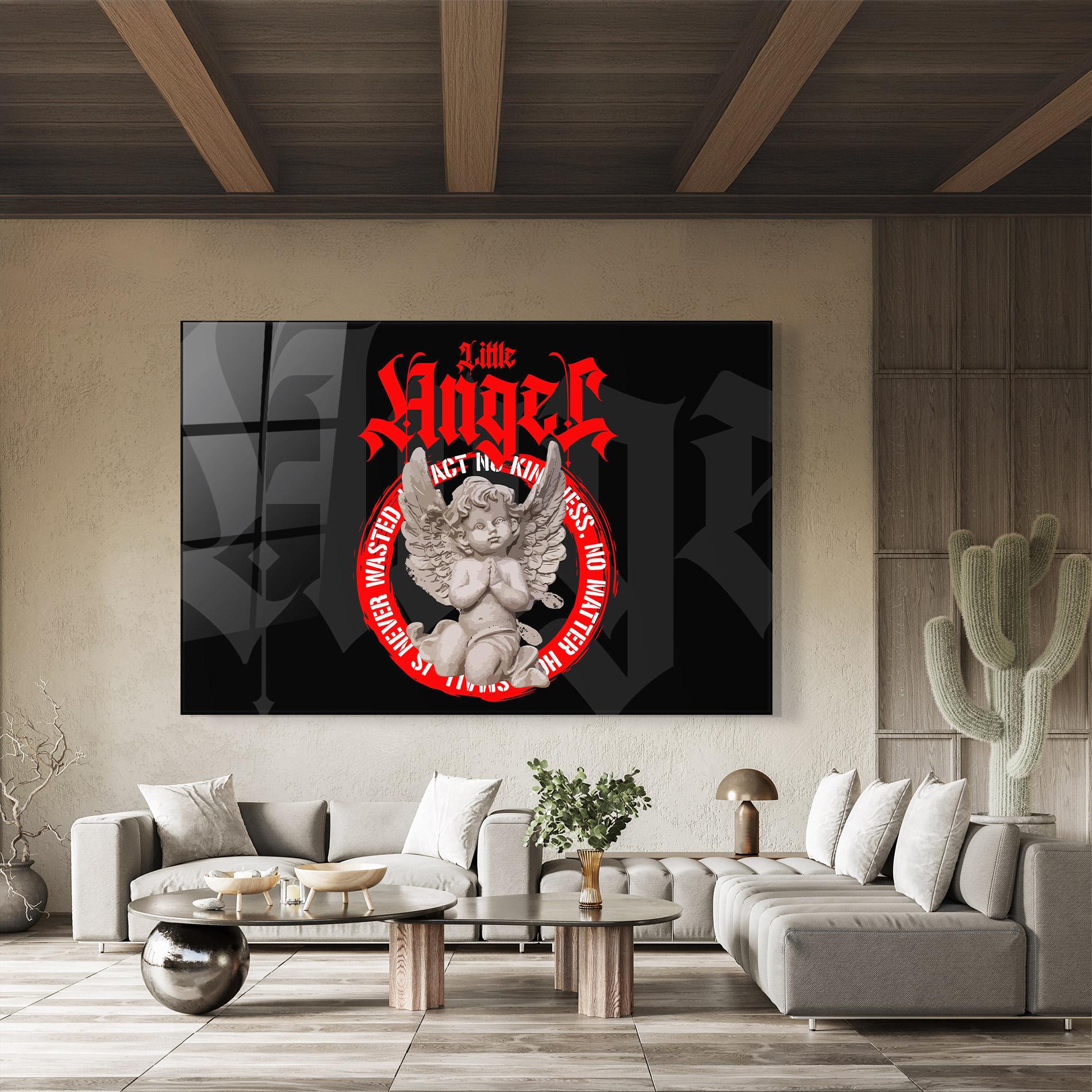 Tablou Sticla Little Angel mockup 8