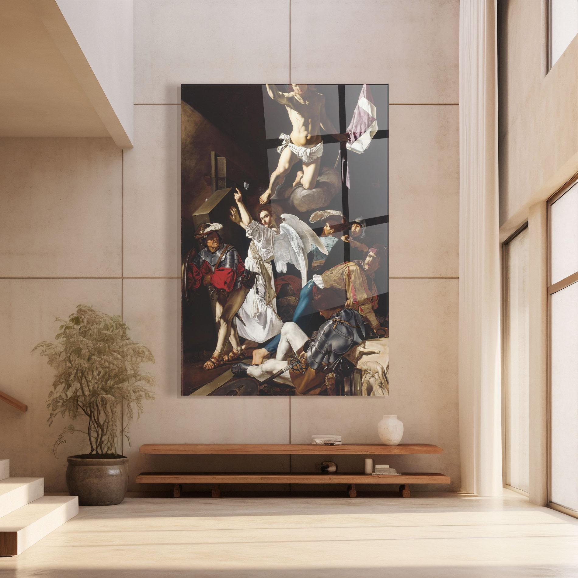 Tablou Sticla Angel Painting mockup 8