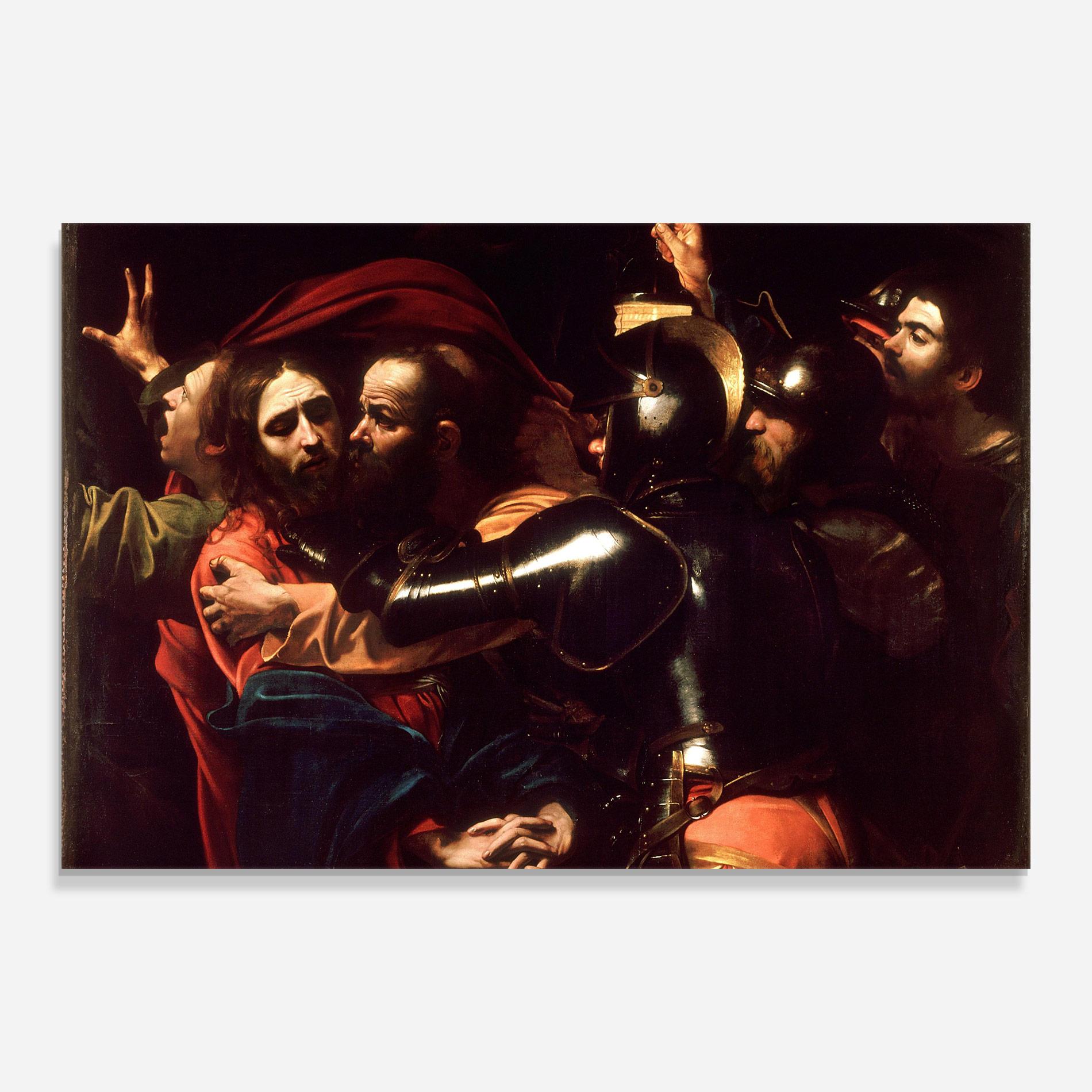 Tablou Sticla The Taking Of Christ mockup 0