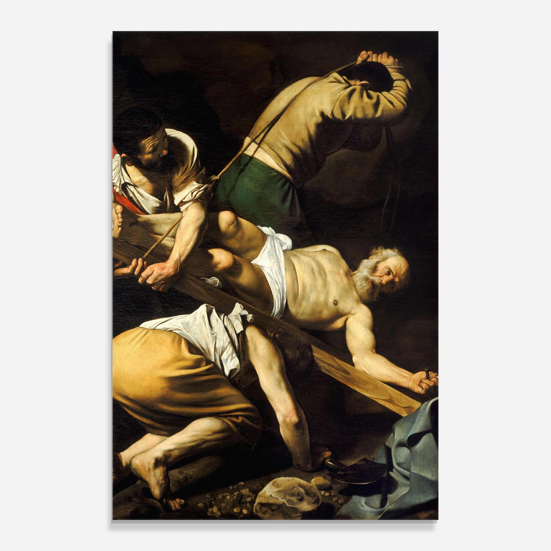 Tablou Sticla Crucifixion Of Saint Peter mockup 0