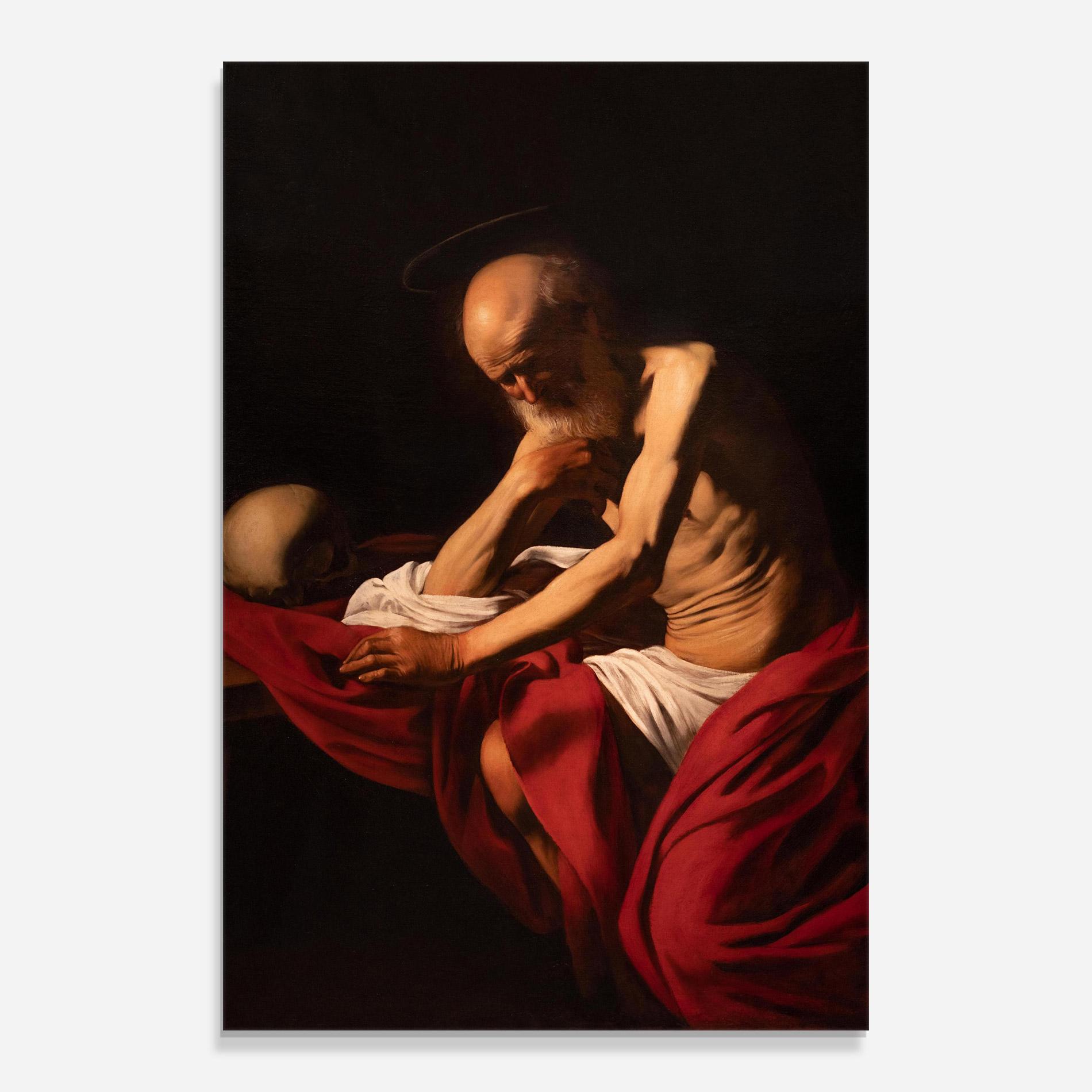 Tablou Sticla Sant Jeroni Penitent mockup 0