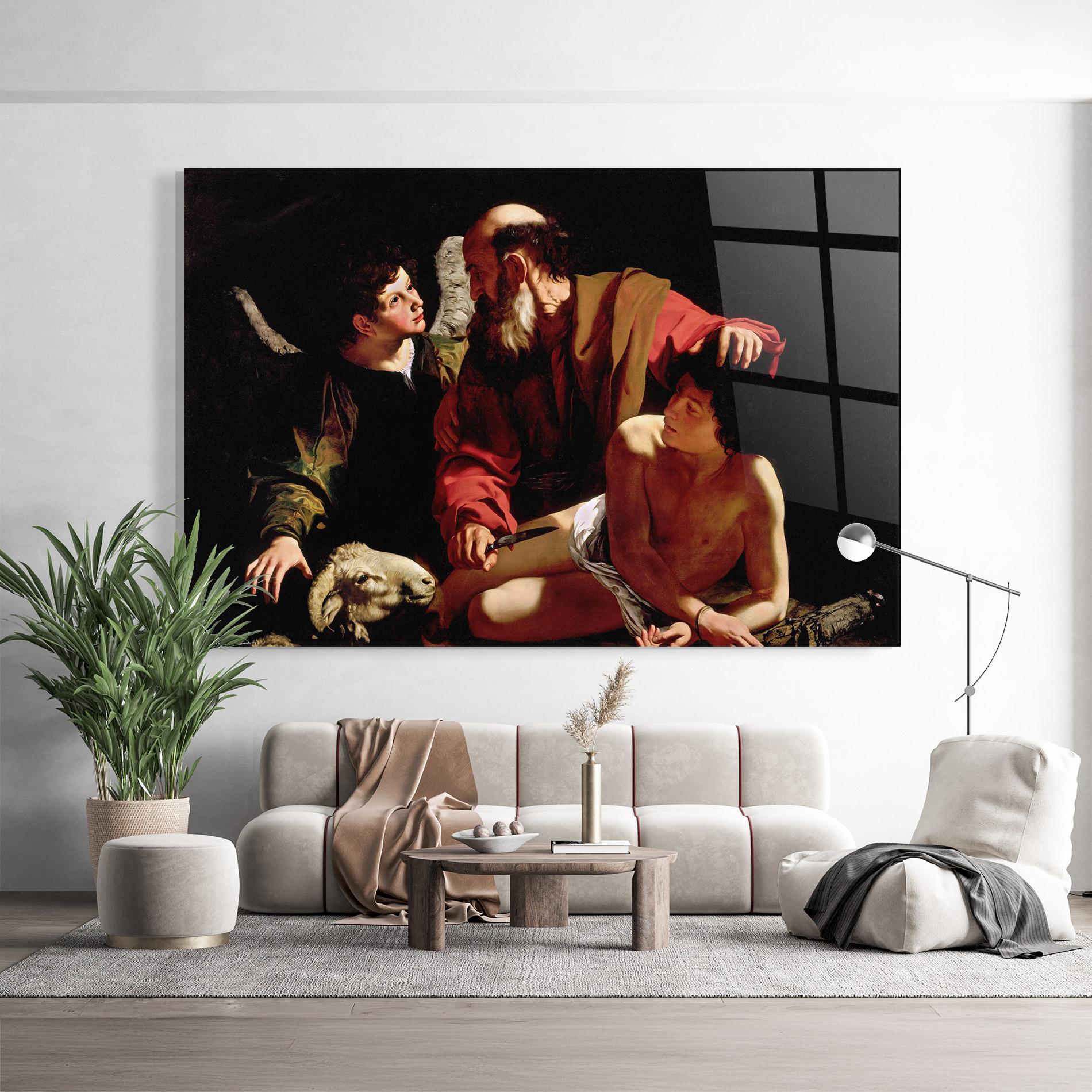 Tablou Sticla Sacrifice Of Isaac mockup 9