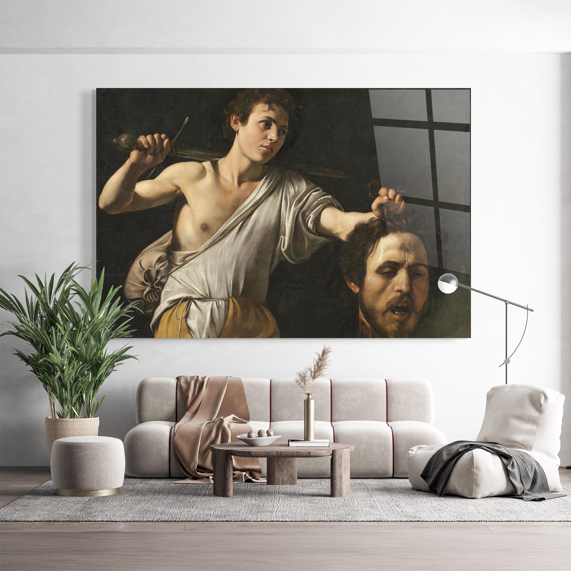 Tablou Sticla The Head Of Goliath mockup 9