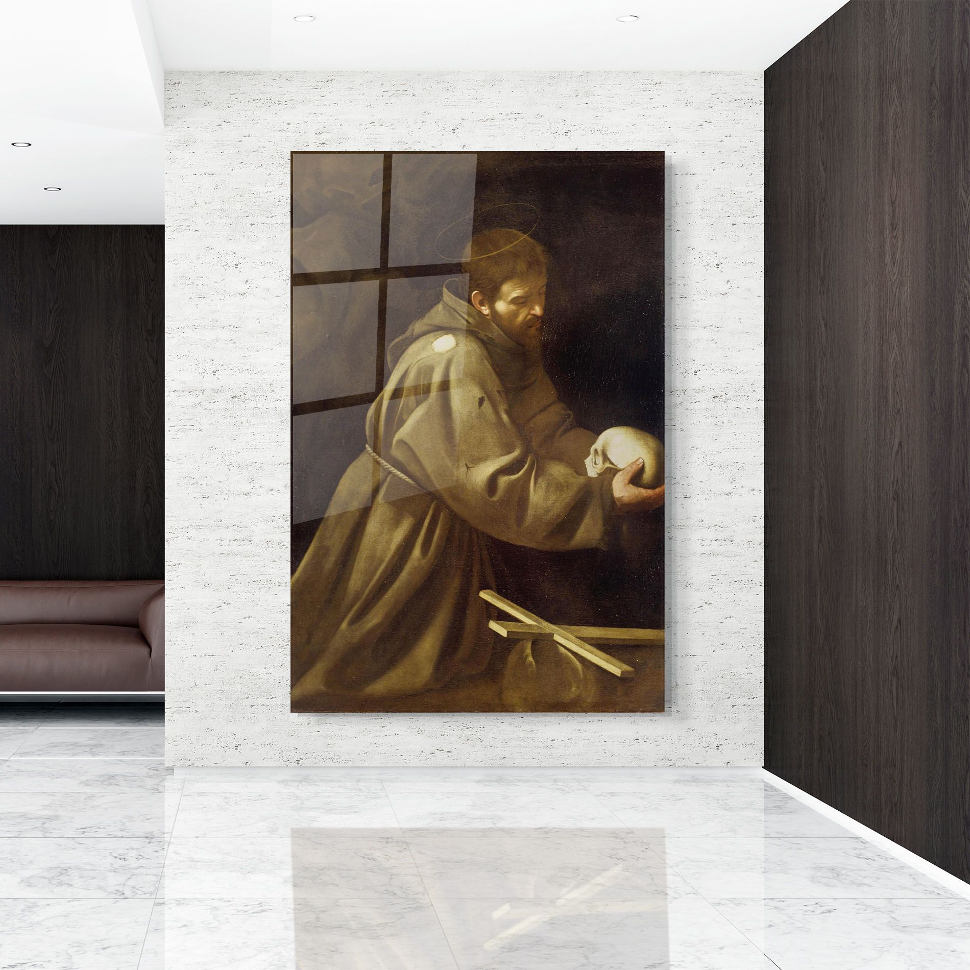 Caravaggio Francis Prayer mockup 9