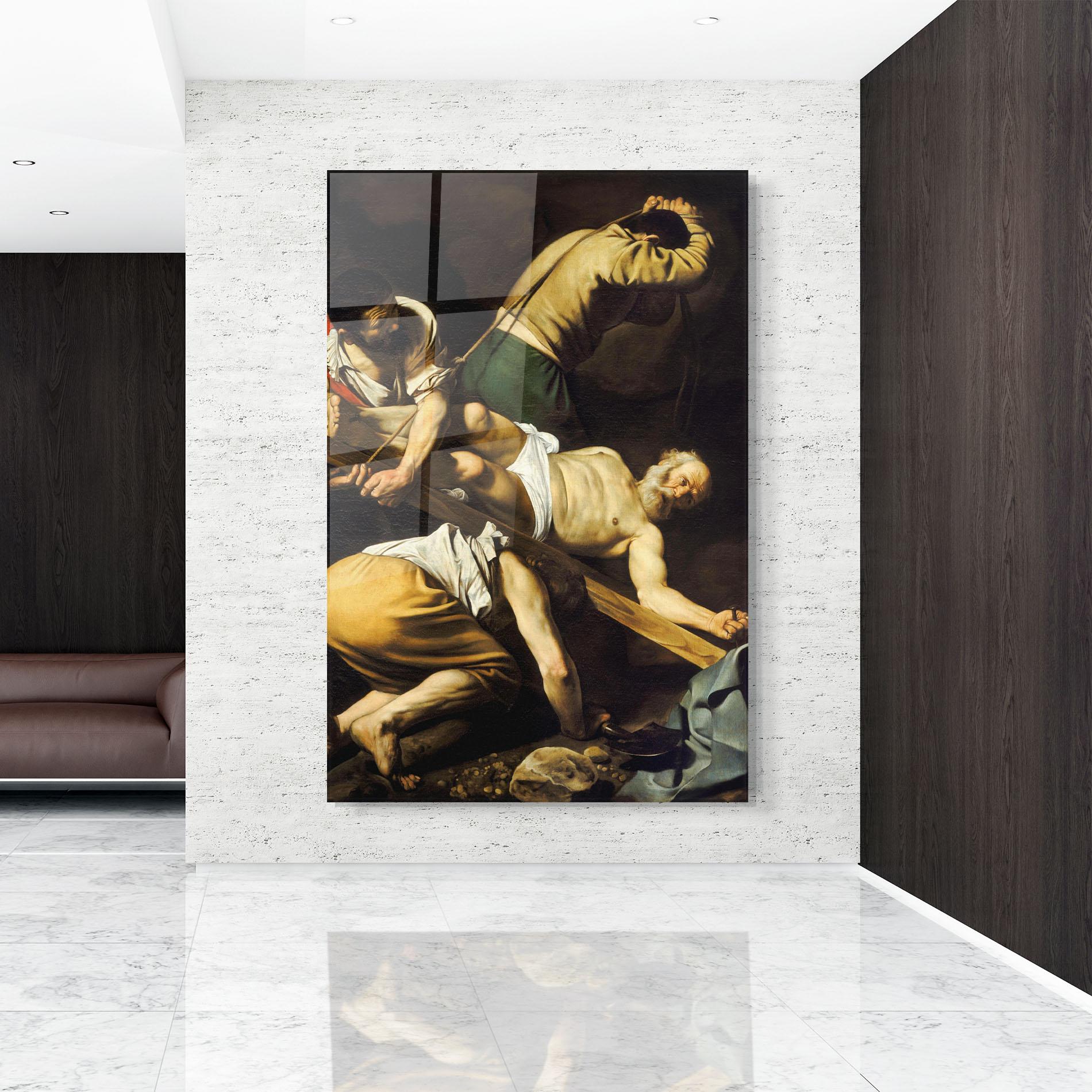 Tablou Sticla Crucifixion Of Saint Peter mockup 9