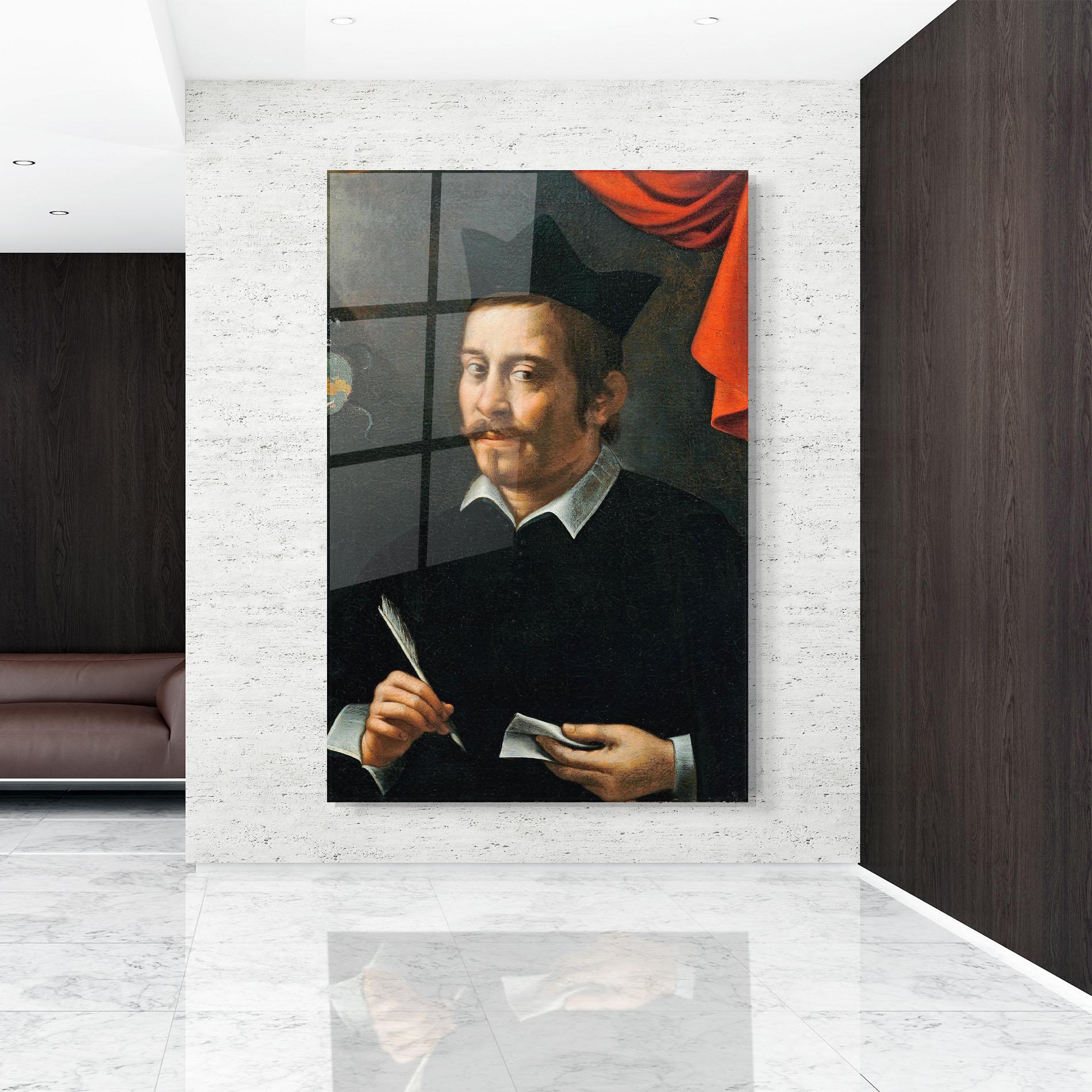 Tablou Sticla Portrait Of A Prelate mockup 9