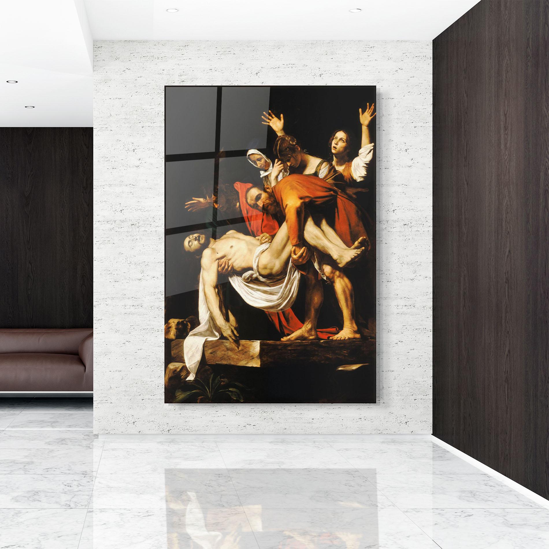 Tablou Sticla The Entombment Of Christ mockup 9