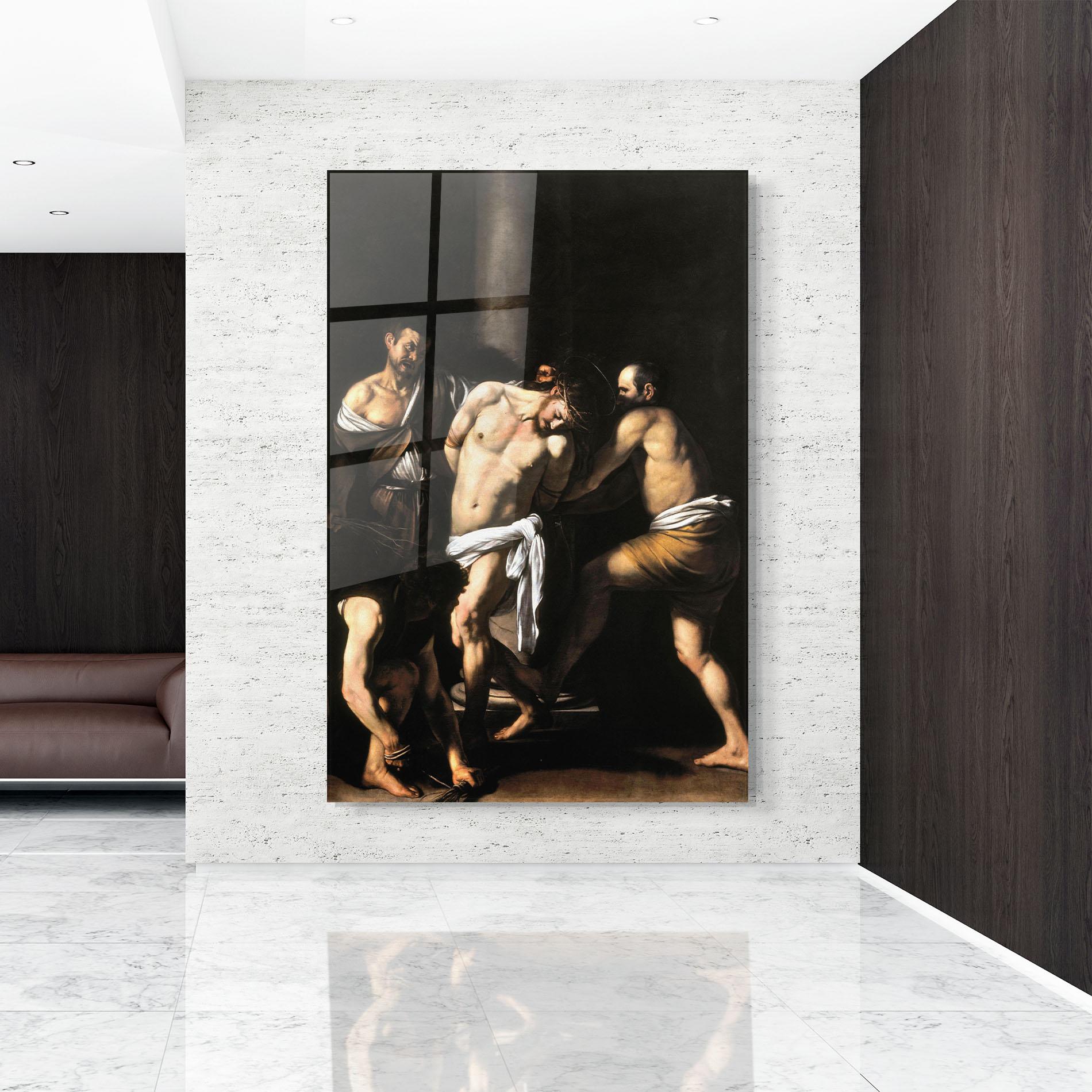 Tablou Sticla The Flagellation Of Christ mockup 9