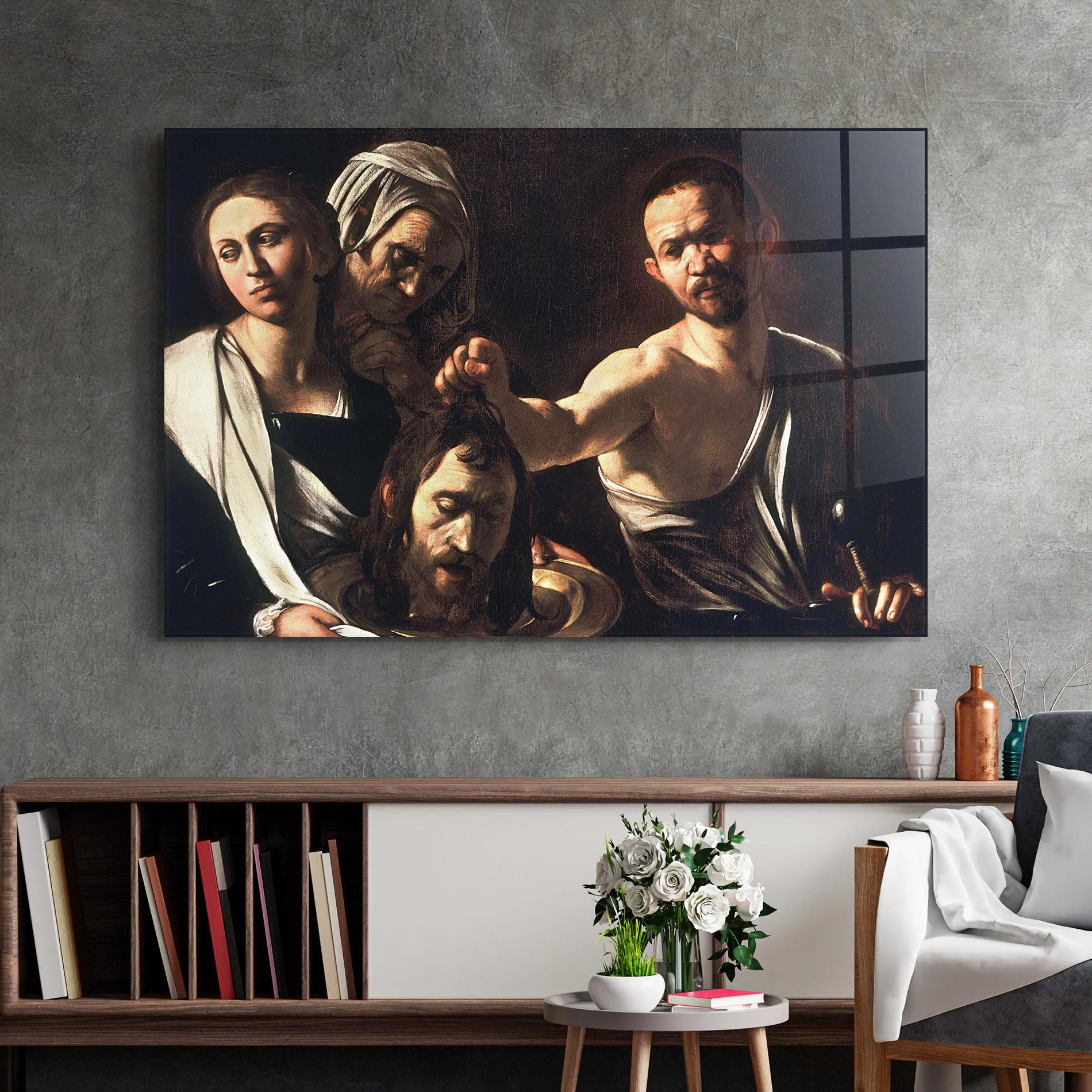 Tablou Sticla Salome With The Head Of John mockup 2