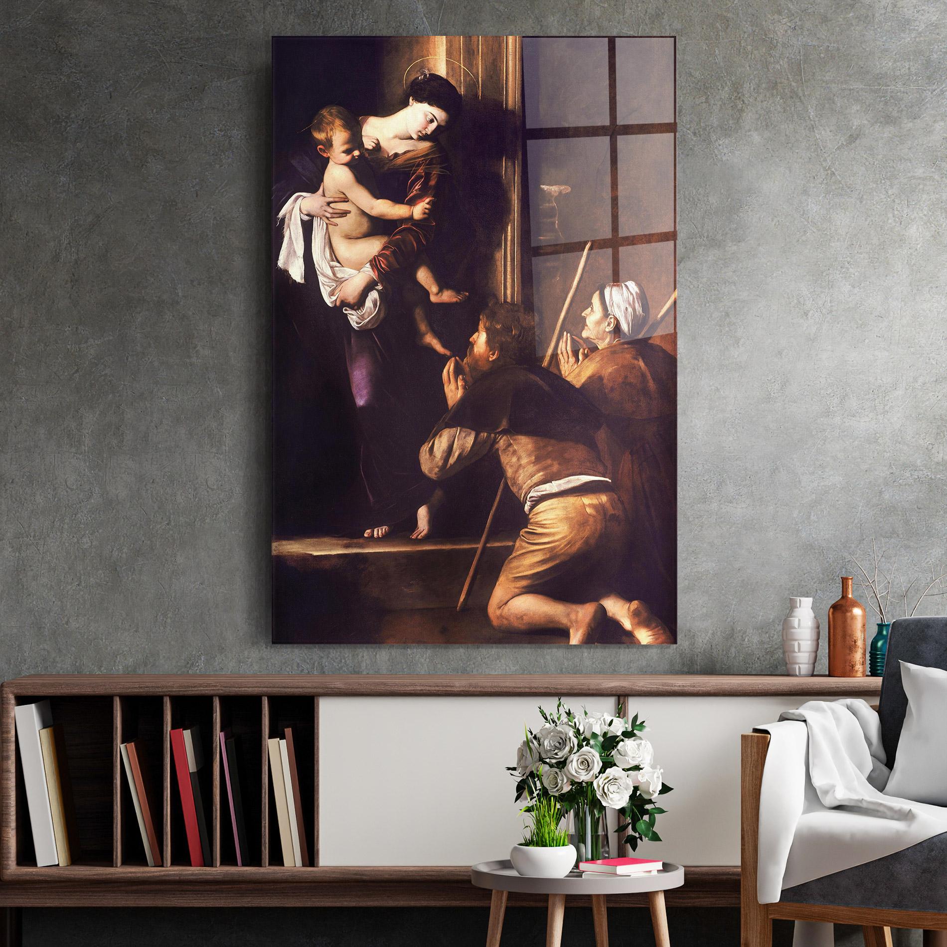 Tablou Sticla Madonna Di Loreto mockup 2