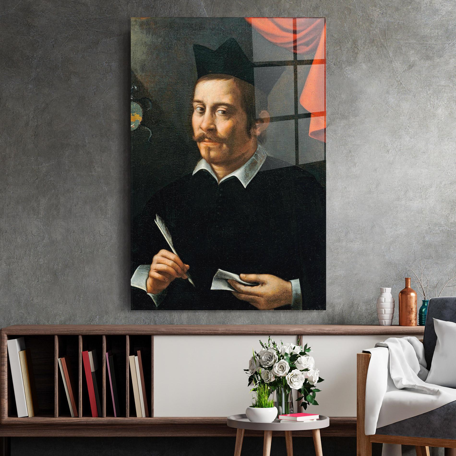 Tablou Sticla Portrait Of A Prelate mockup 2