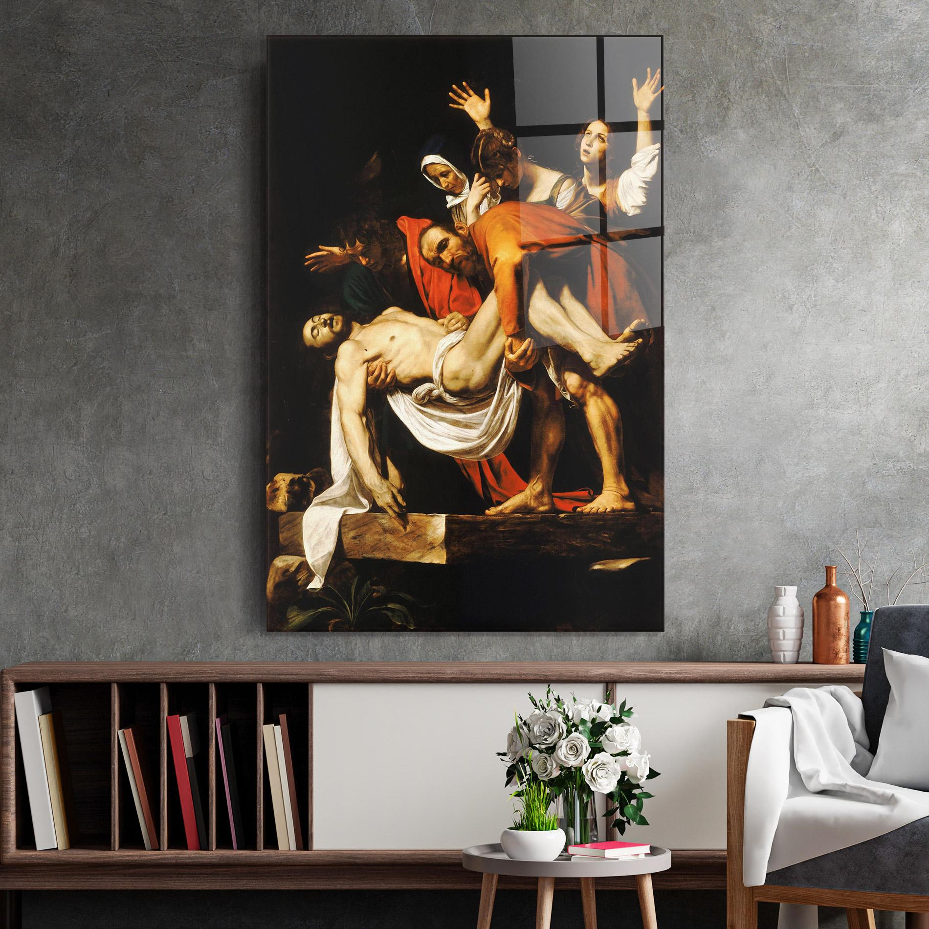 Tablou Sticla The Entombment Of Christ mockup 2