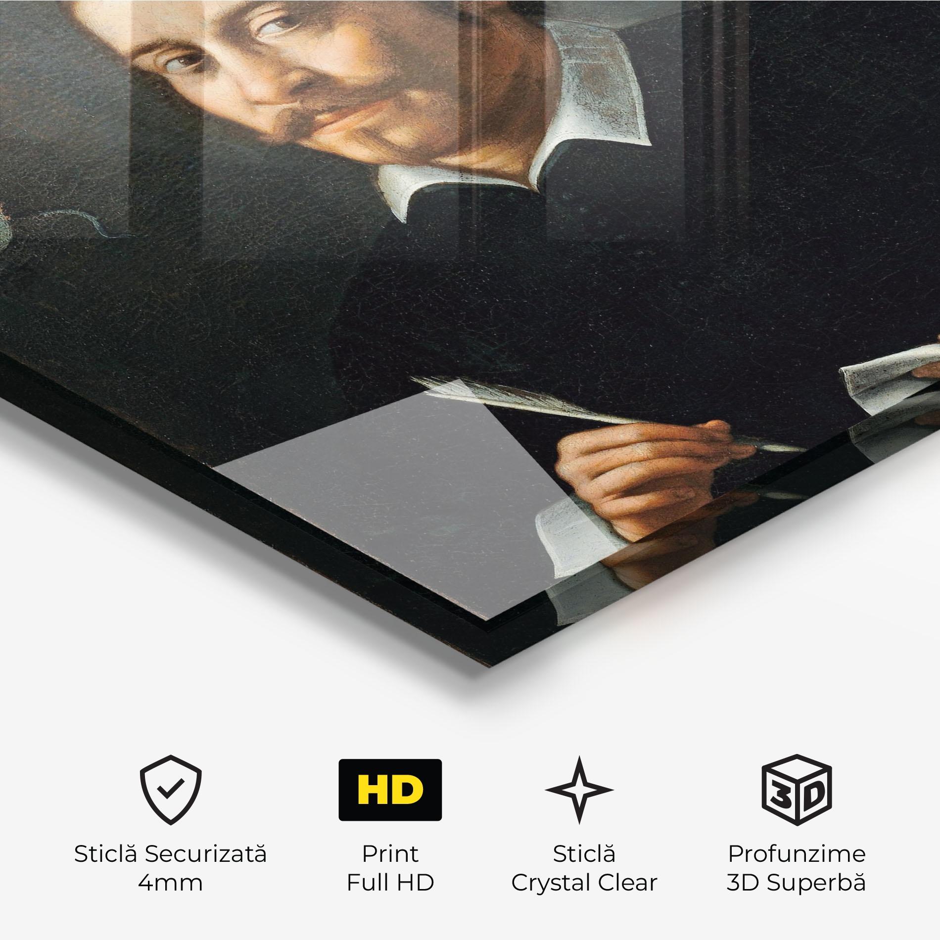 Tablou Sticla Portrait Of A Prelate mockup 3