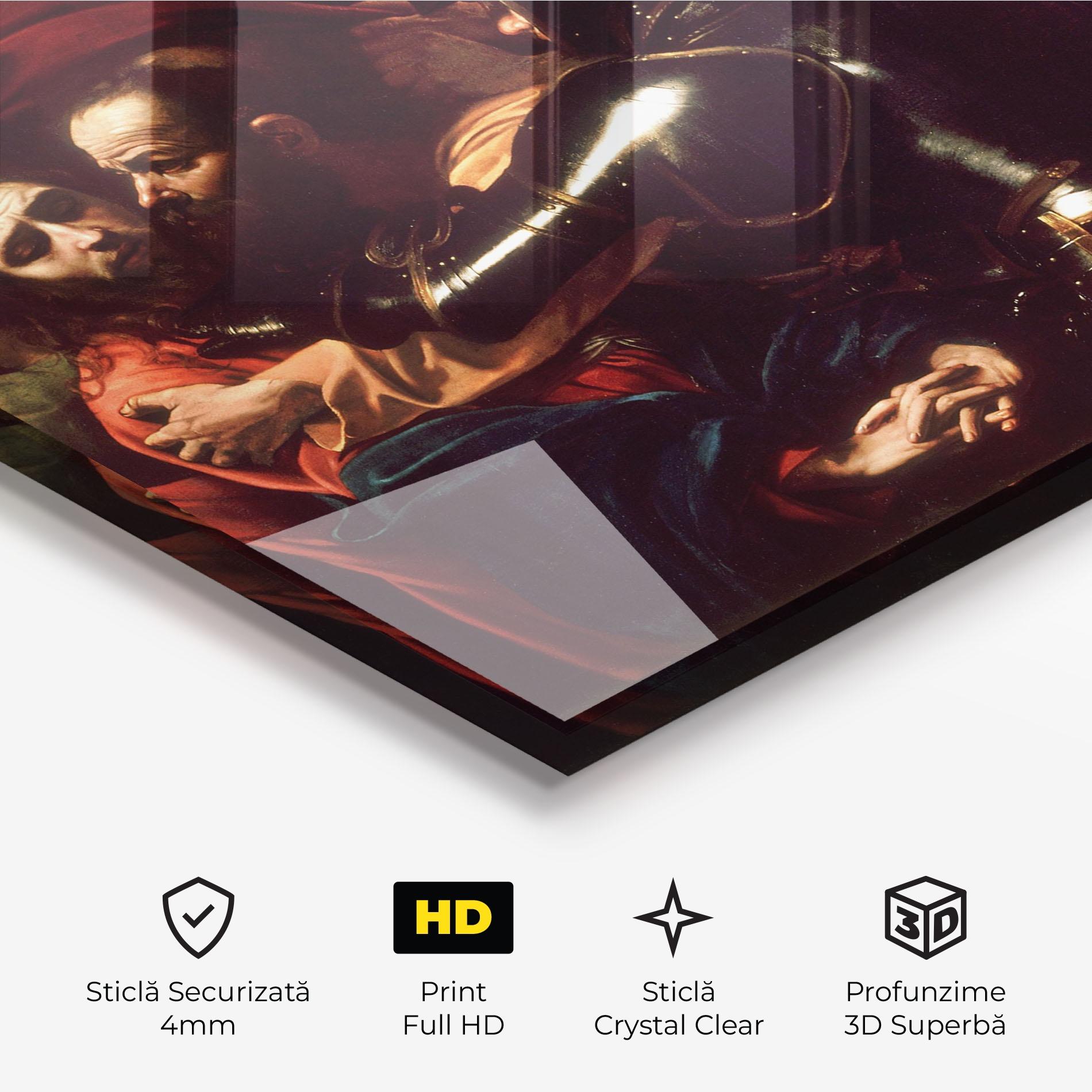 Tablou Sticla The Taking Of Christ mockup 3