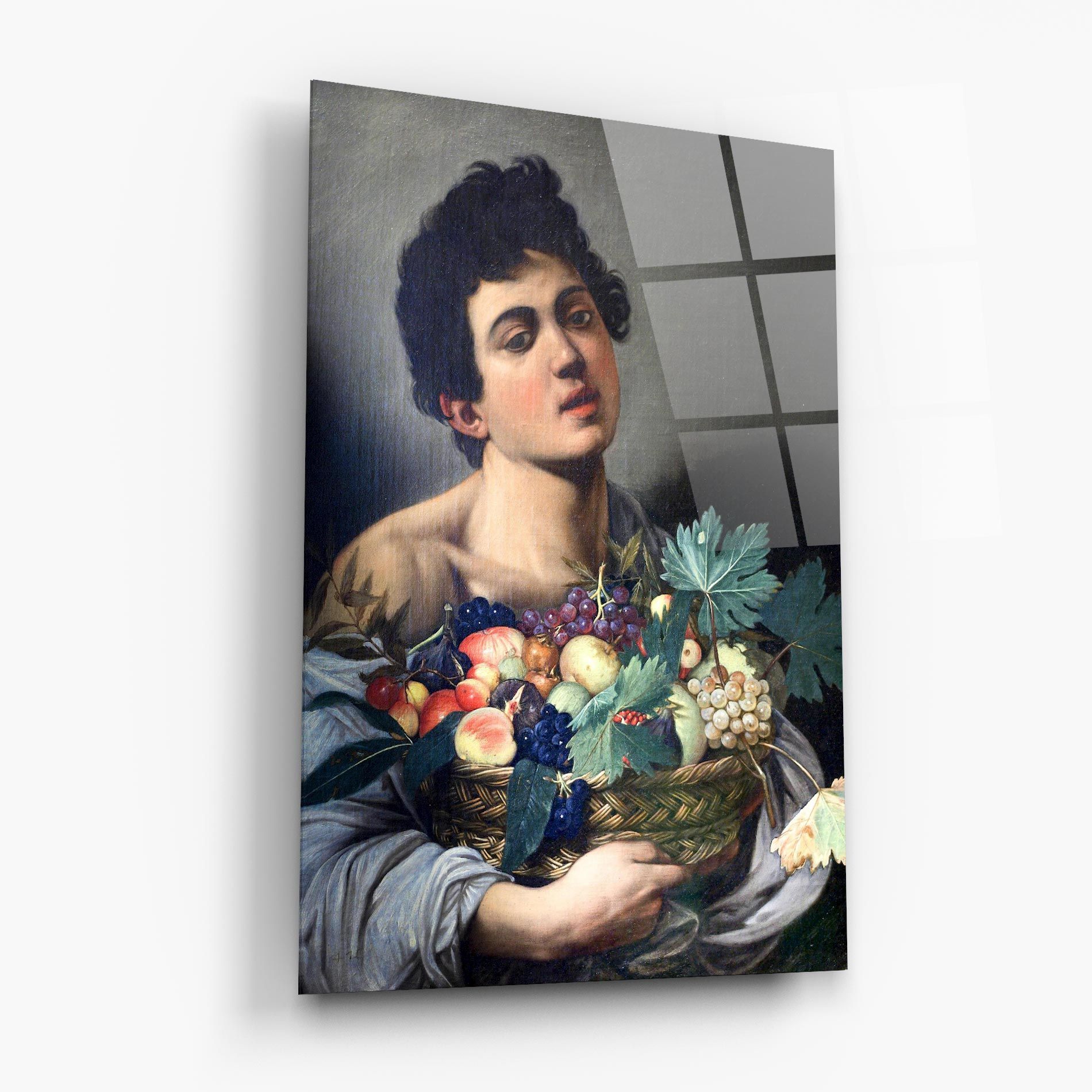 Boy With A Basket Of Fruit mockup 6