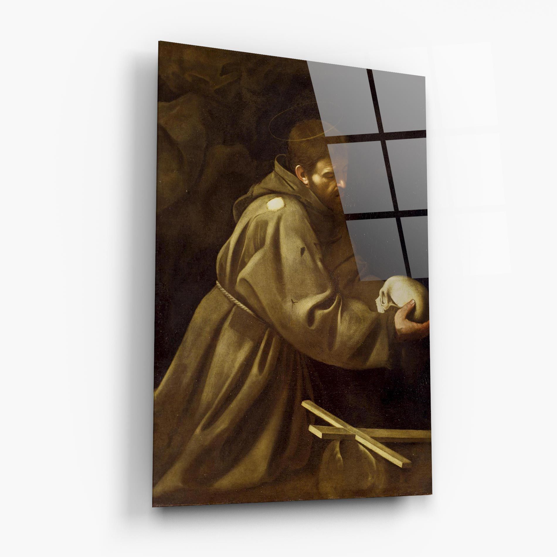 Caravaggio Francis Prayer mockup 6