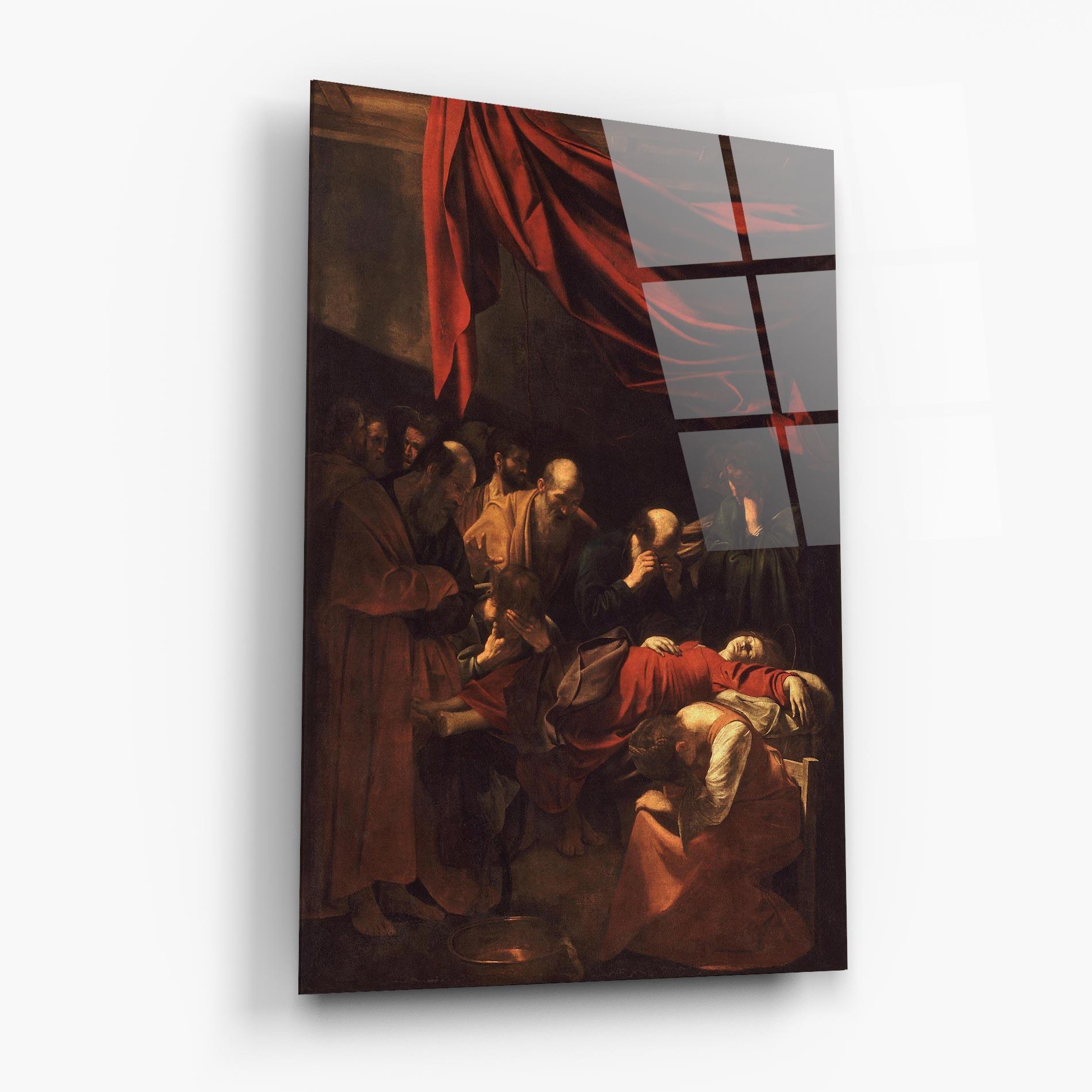 Tablou Sticla Death Of The Virgin mockup 6