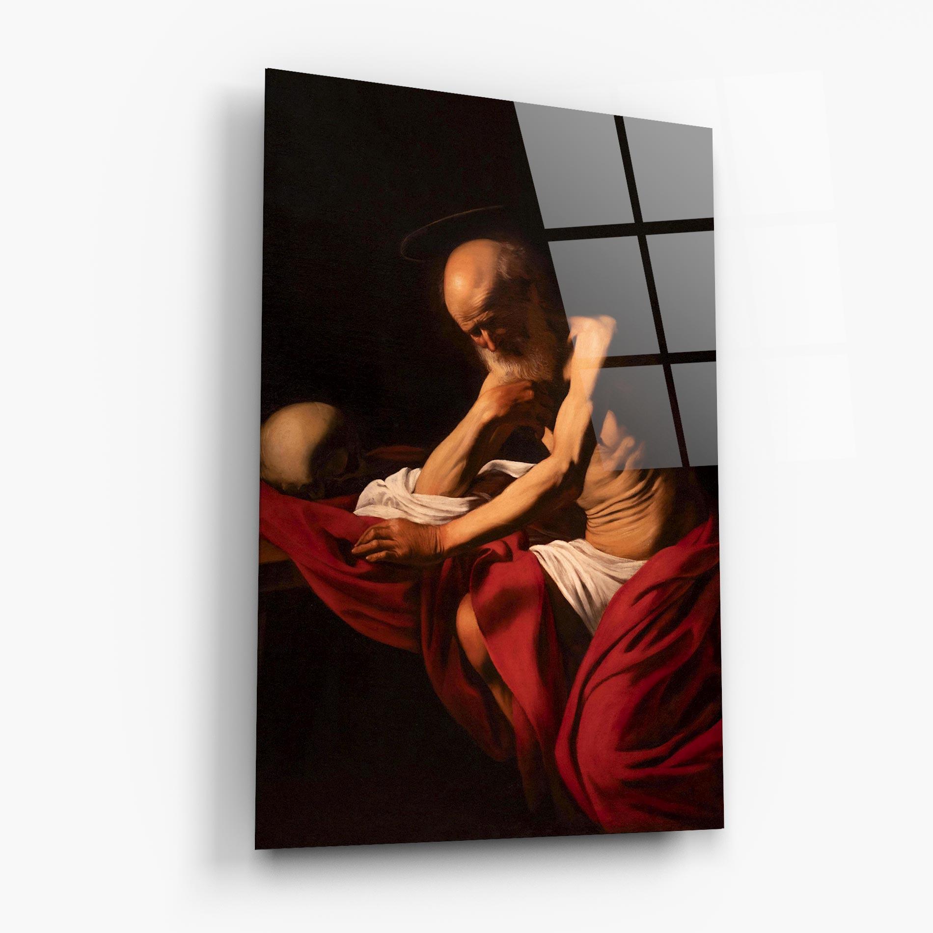 Tablou Sticla Sant Jeroni Penitent mockup 6
