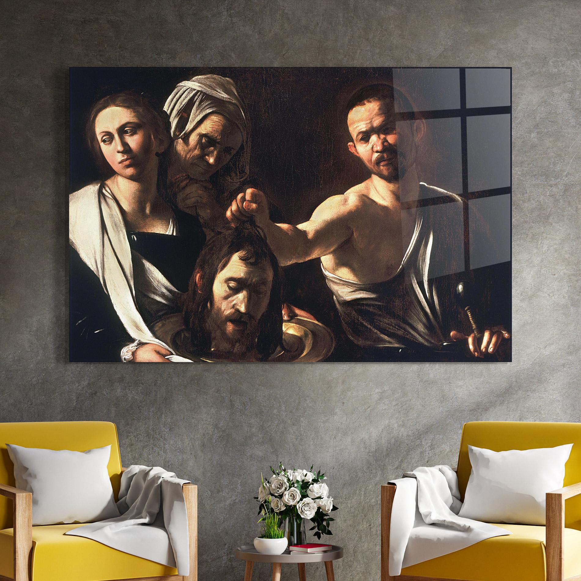 Tablou Sticla Salome With The Head Of John mockup 4