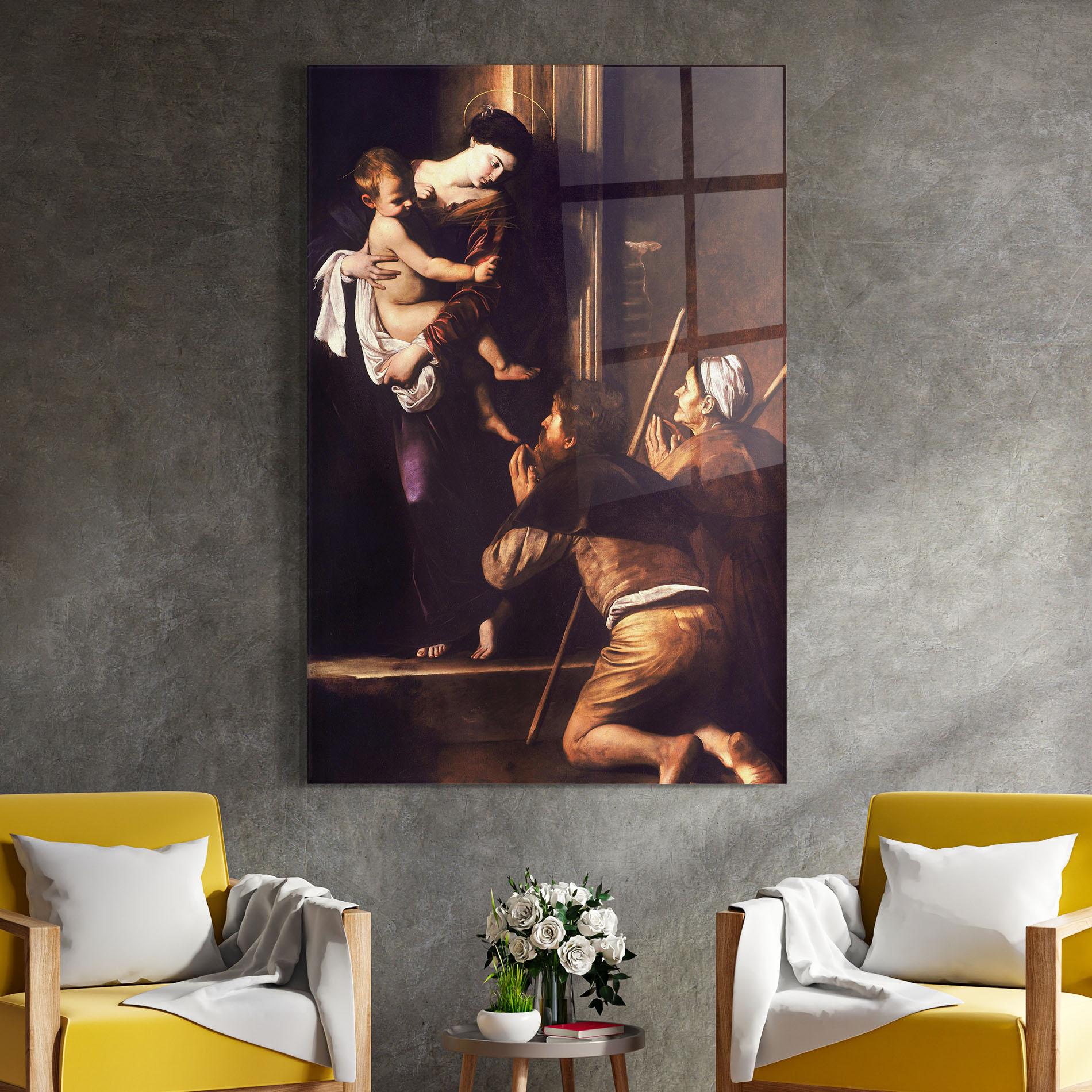 Tablou Sticla Madonna Di Loreto mockup 4