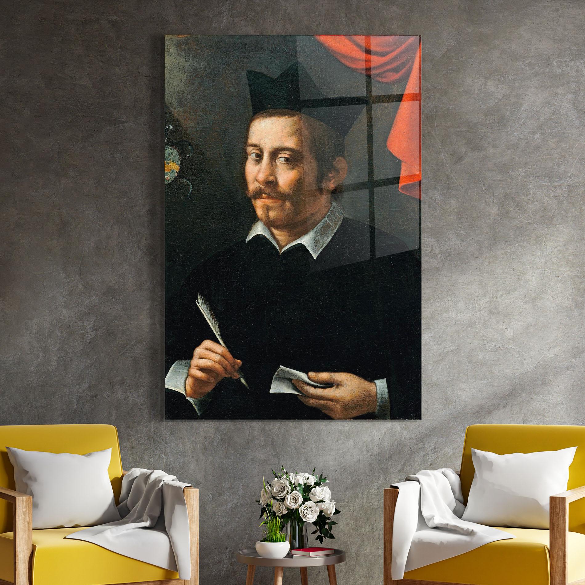 Tablou Sticla Portrait Of A Prelate mockup 4