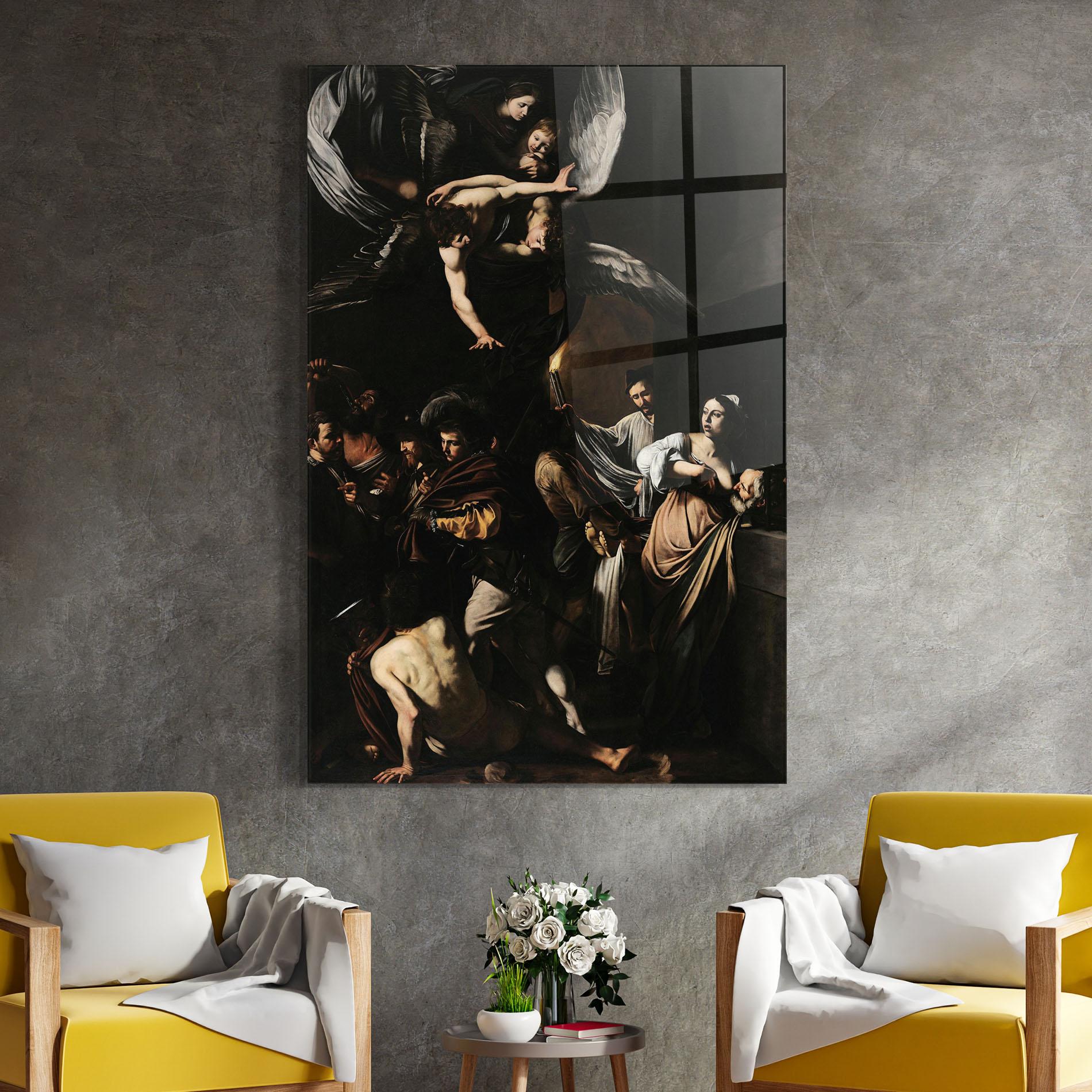 Tablou Sticla Sette Opere Di Misericordia mockup 4